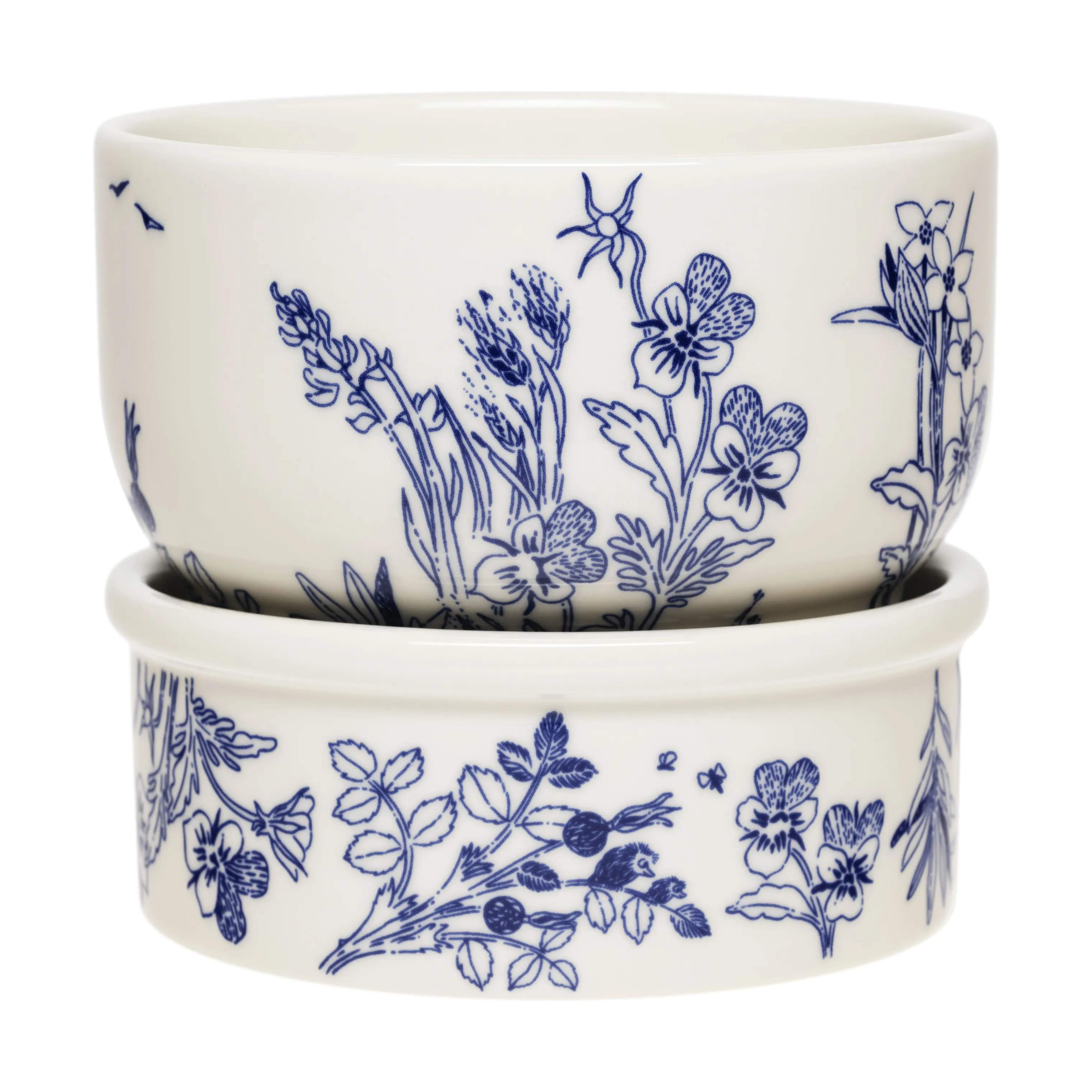 Moomin Arabia Urtepotteskjulere Arabia Special Haru Urtepotte i Hvid/blå, 13,5 cm, 1