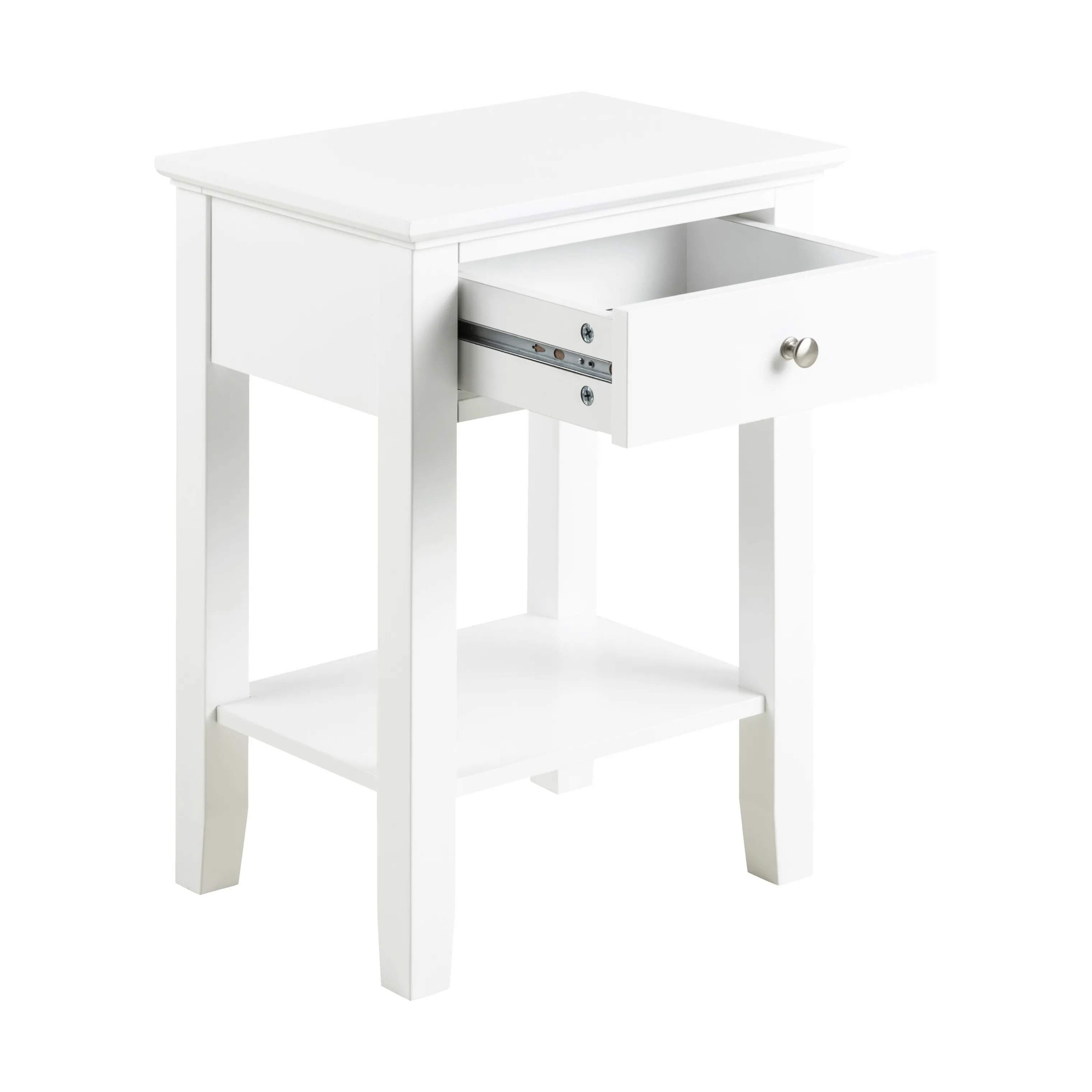 CASA Living Sengeborde Linnea Natbord i 1 Skuffe, 4