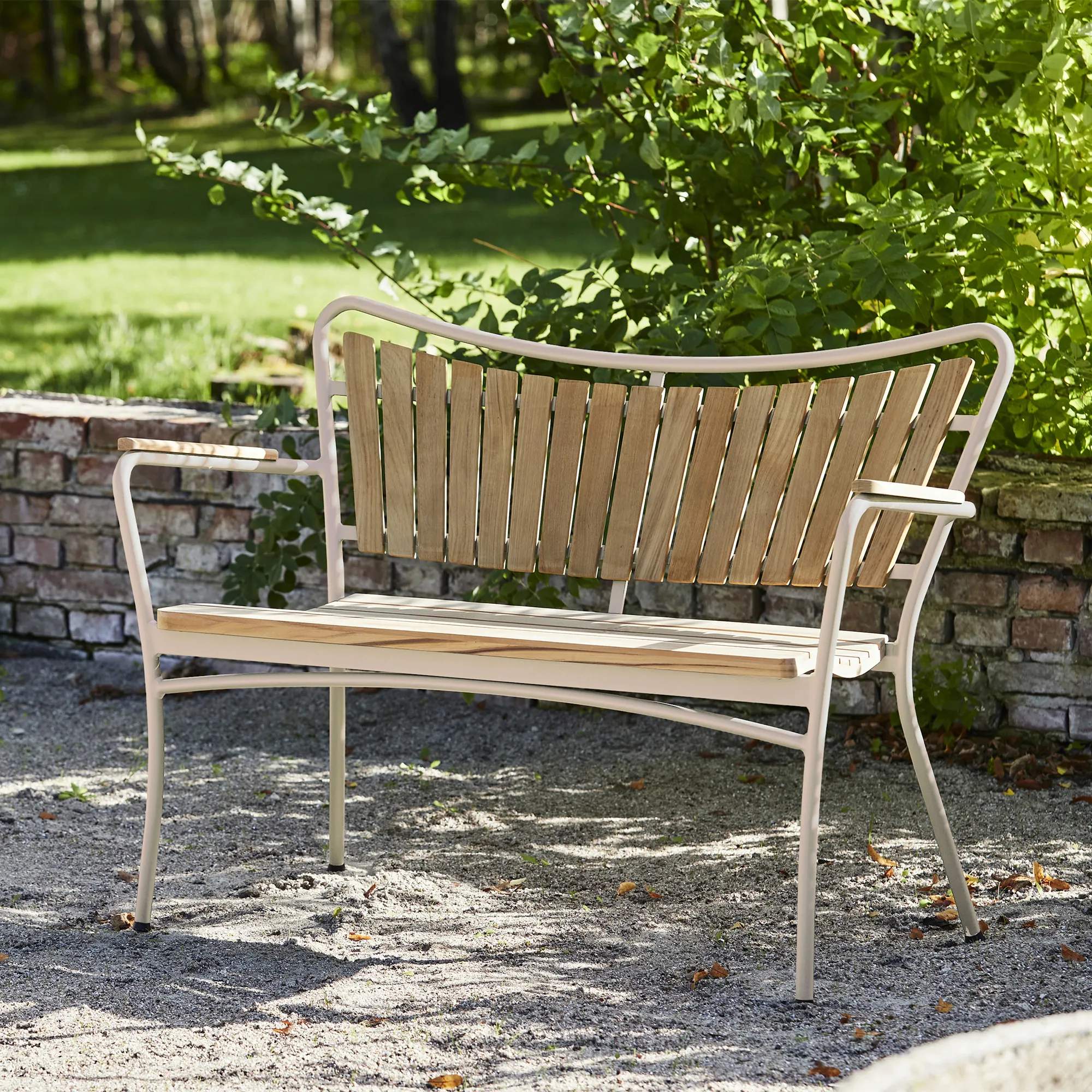 Mandalay Havebænke Marguerit Havebænk i Taupe, 112 cm, 4
