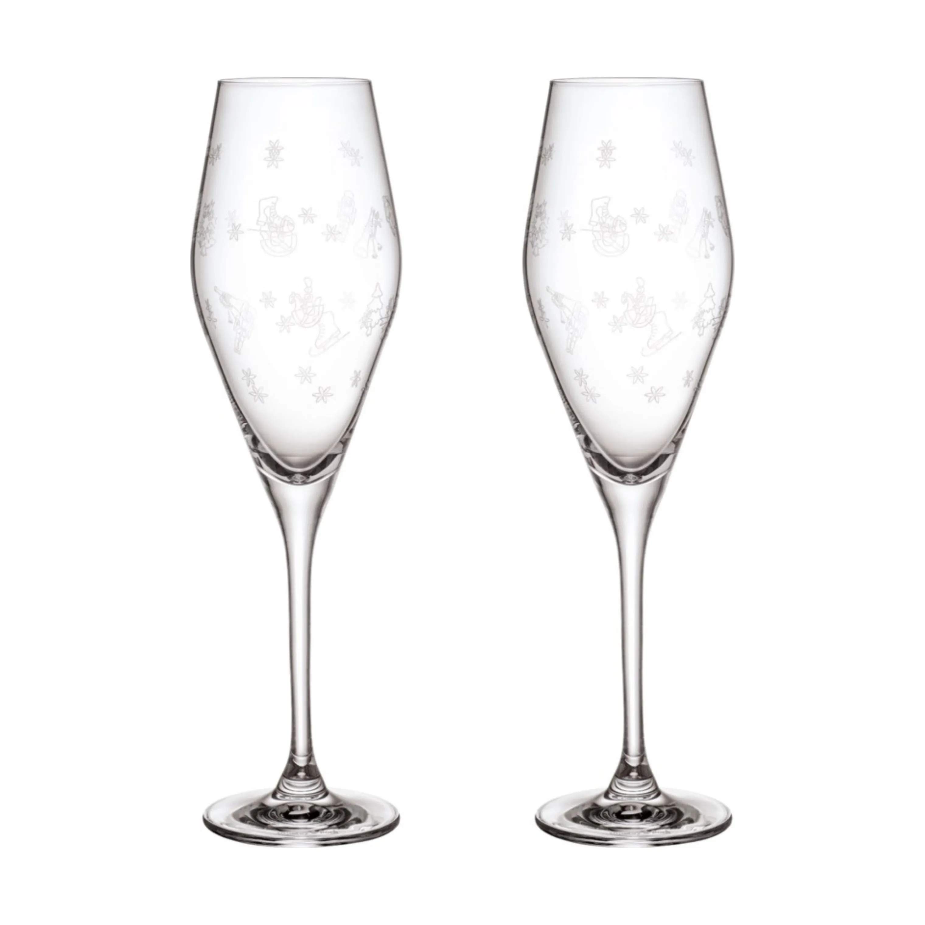 Toy's Delight Champagneglas - 2 stk., klar, large
