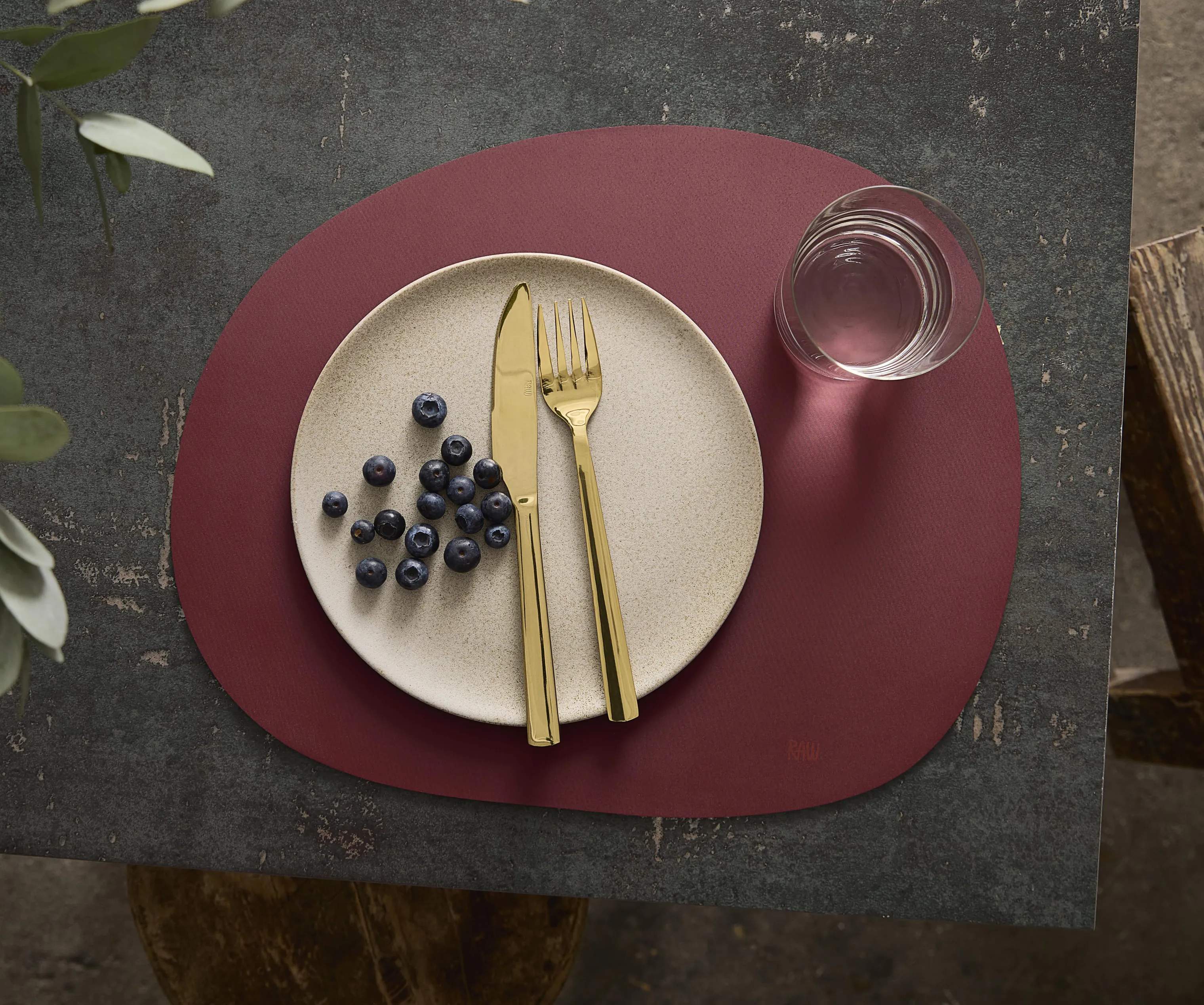 RAW by Aida Dækkeservietter Dækkeserviet i Bordeaux, 3