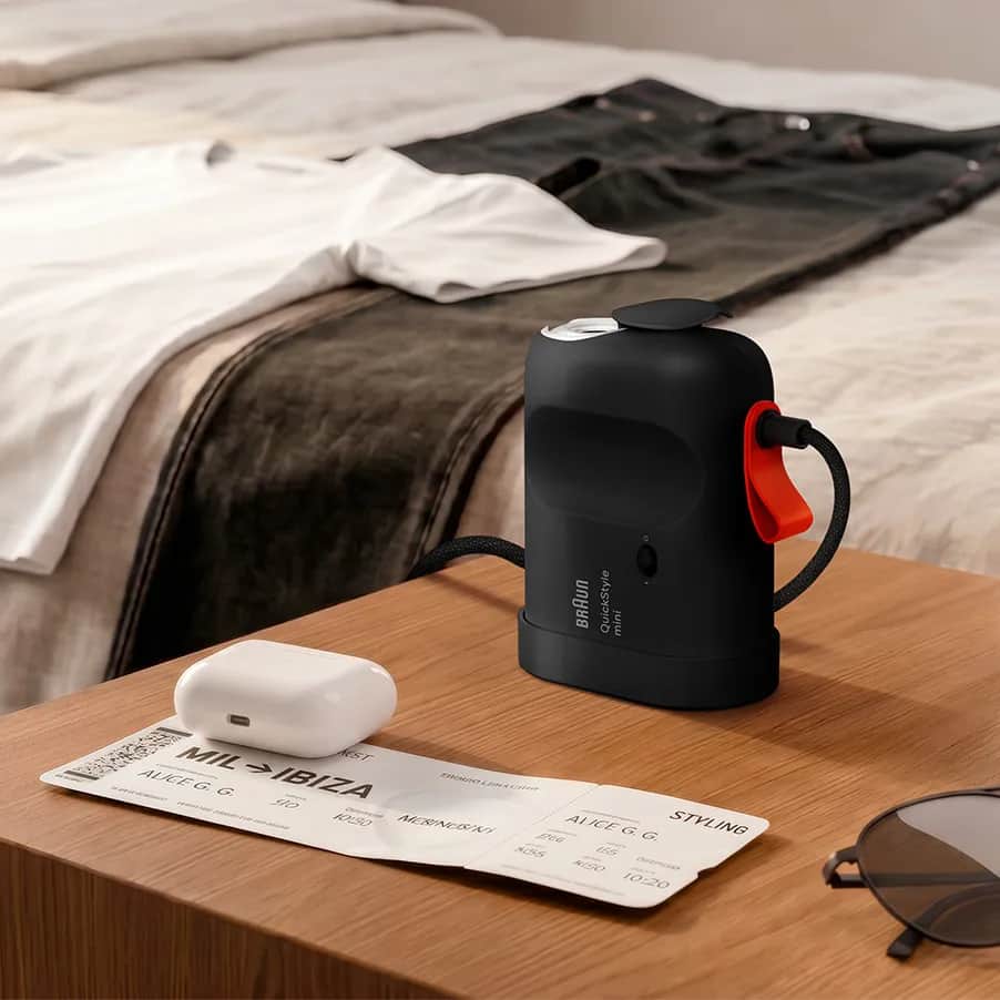 Braun Dampere Tøjdamper Quickstyle mini i Sort, 3