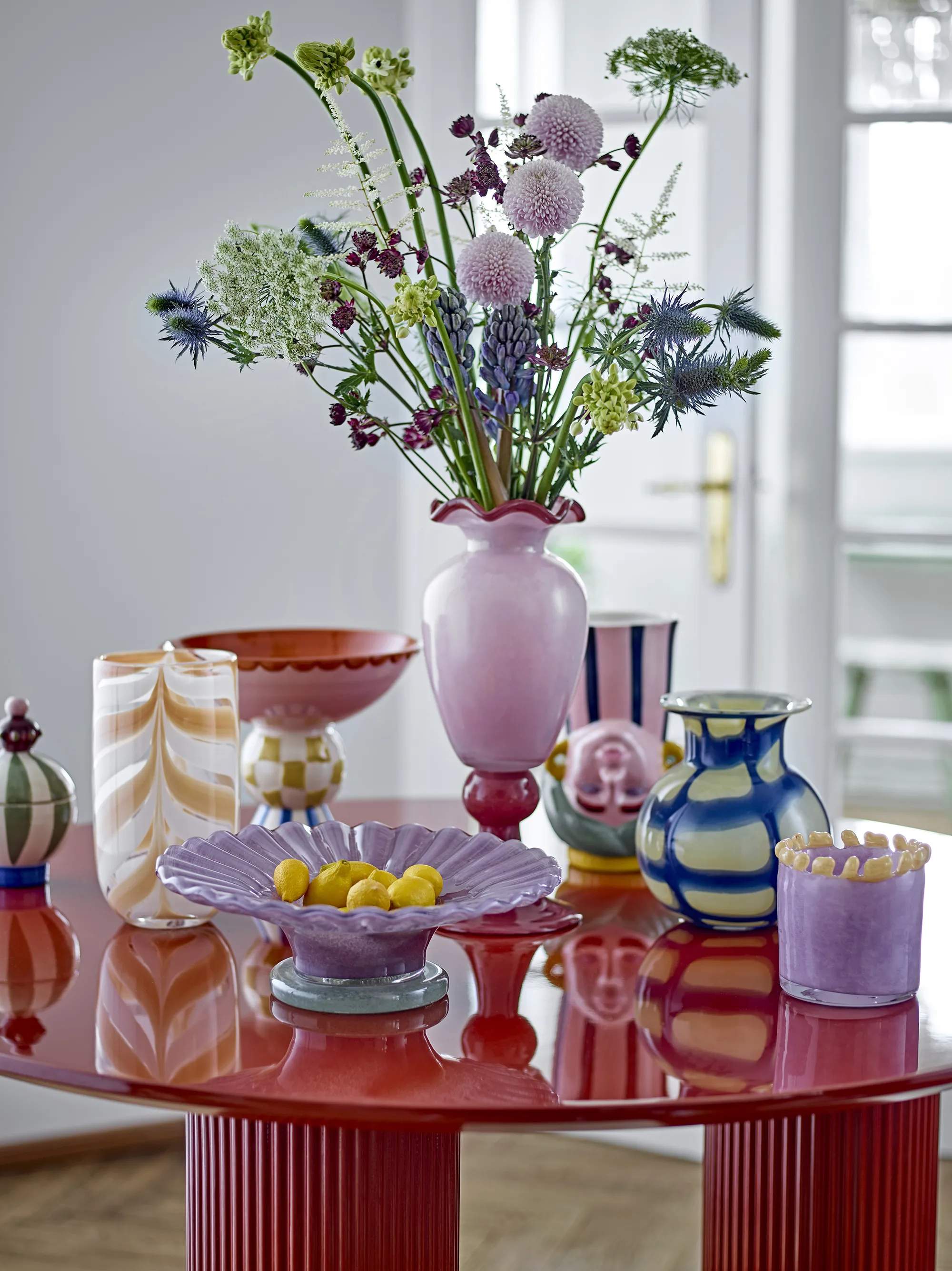 Bloomingville Fyrfadsstage Fyrfadsstage - Edger i Lilla, 3