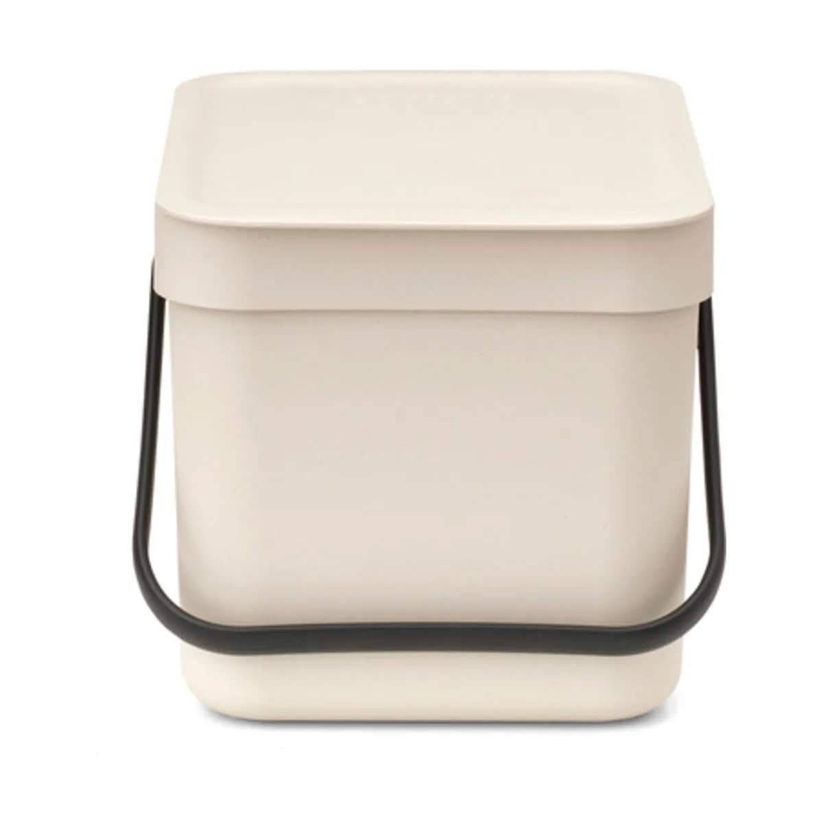 Brabantia Spande uden pedal Sort & Go Affaldsspand i Soft Beige, 6 L, 1