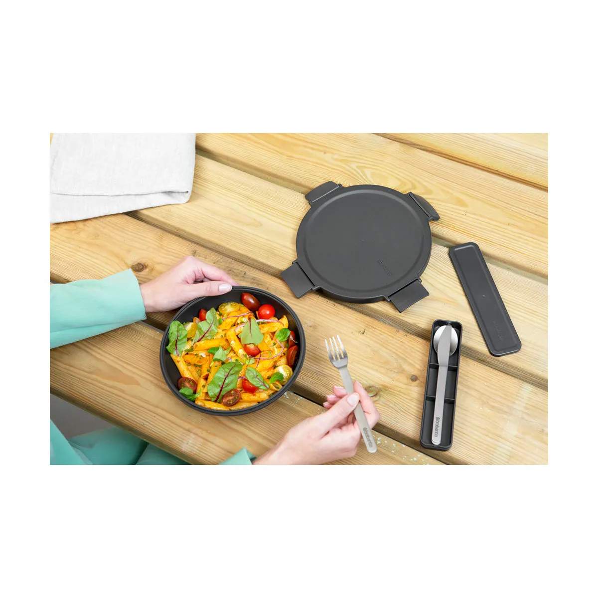 Brabantia Madkasser Make & Take Frokostskål i Dark grey , 1 L, 3