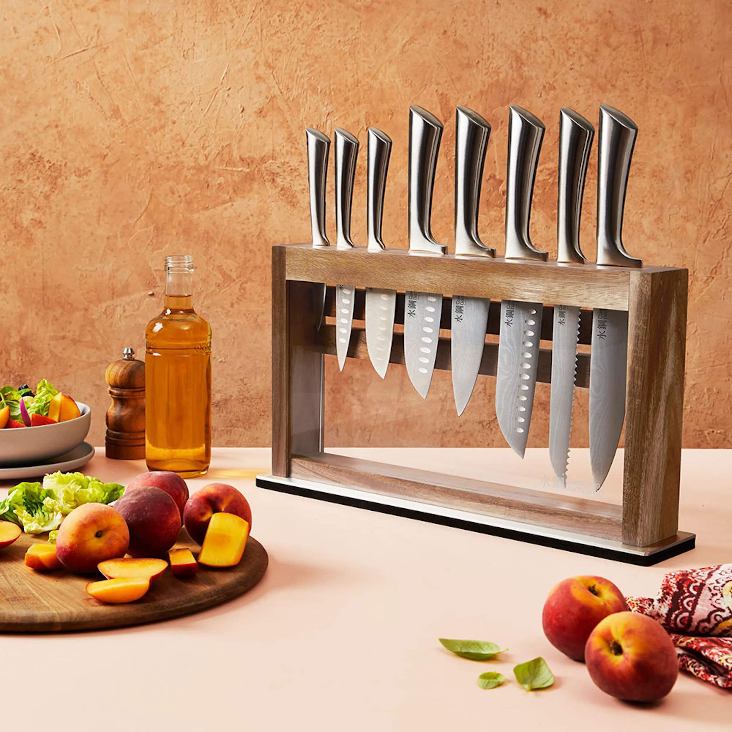 THE CUSTOM CHEF™ Knivsæt Cuisine::pro®
Damashiro® Damashiro Okada Knivblok - 9 dele i Stål, 2