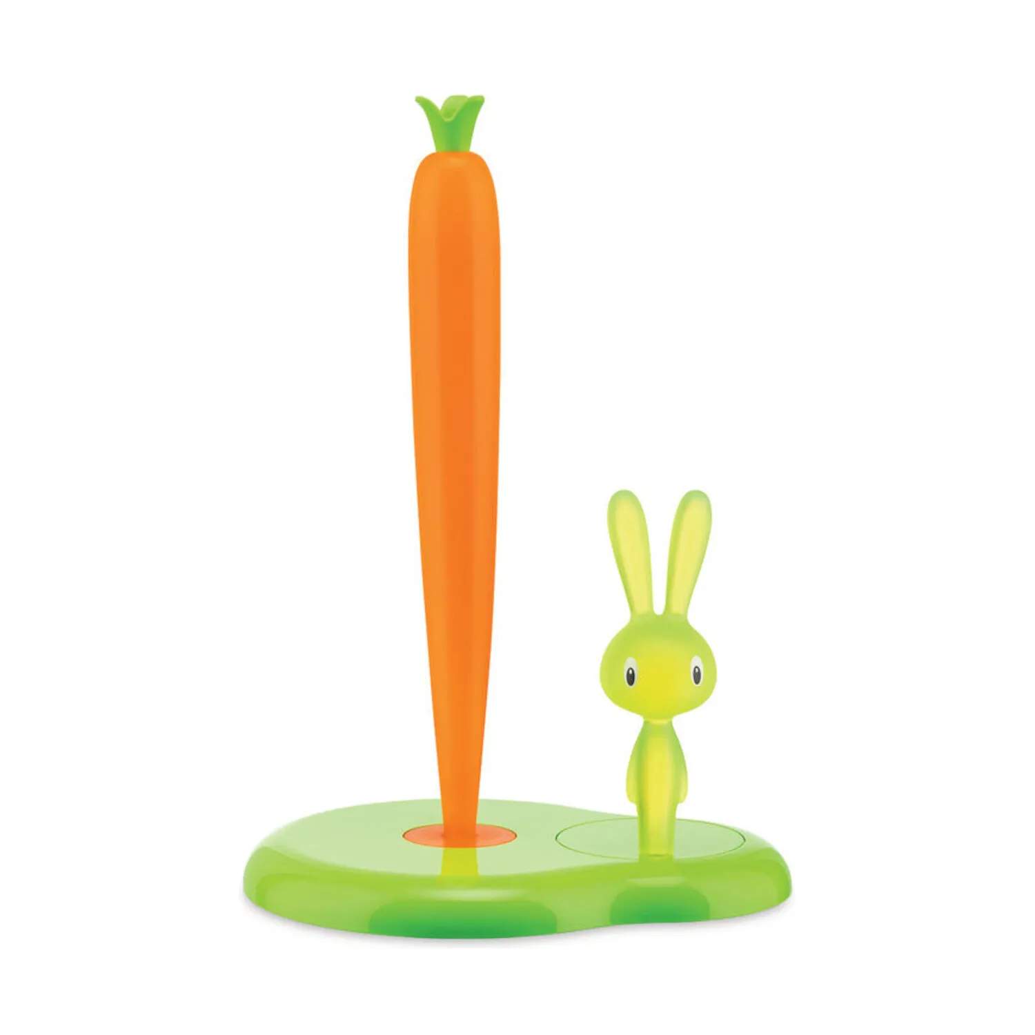 Alessi Køkkenrulleholdere Bunny & Carrot Køkkenrulleholder i grøn, 29,4 cm, 1