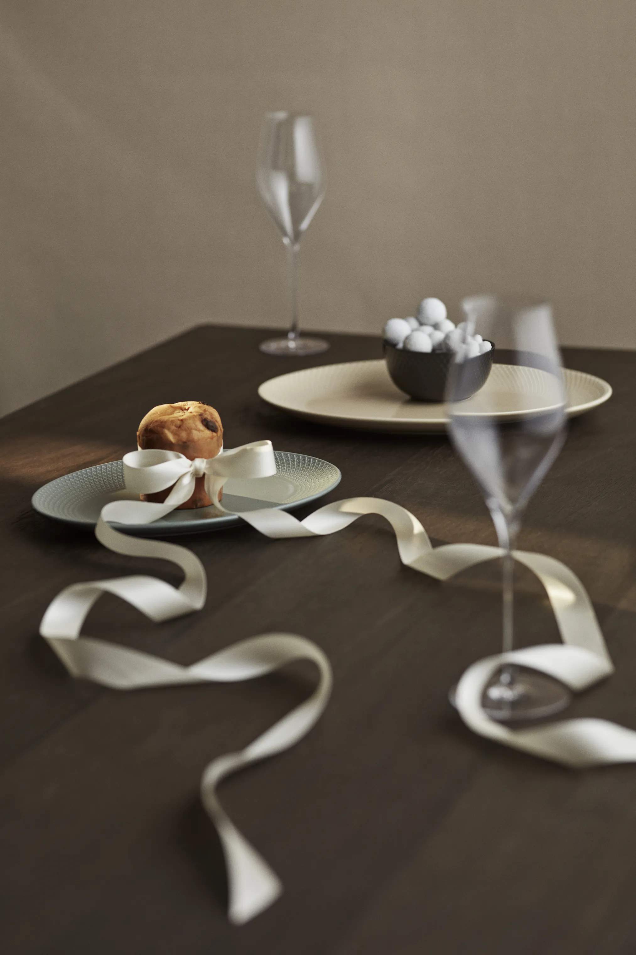 Lyngby Porcelæn Serveringsfade Rhombe Earth Serveringsfad i Moss, 5