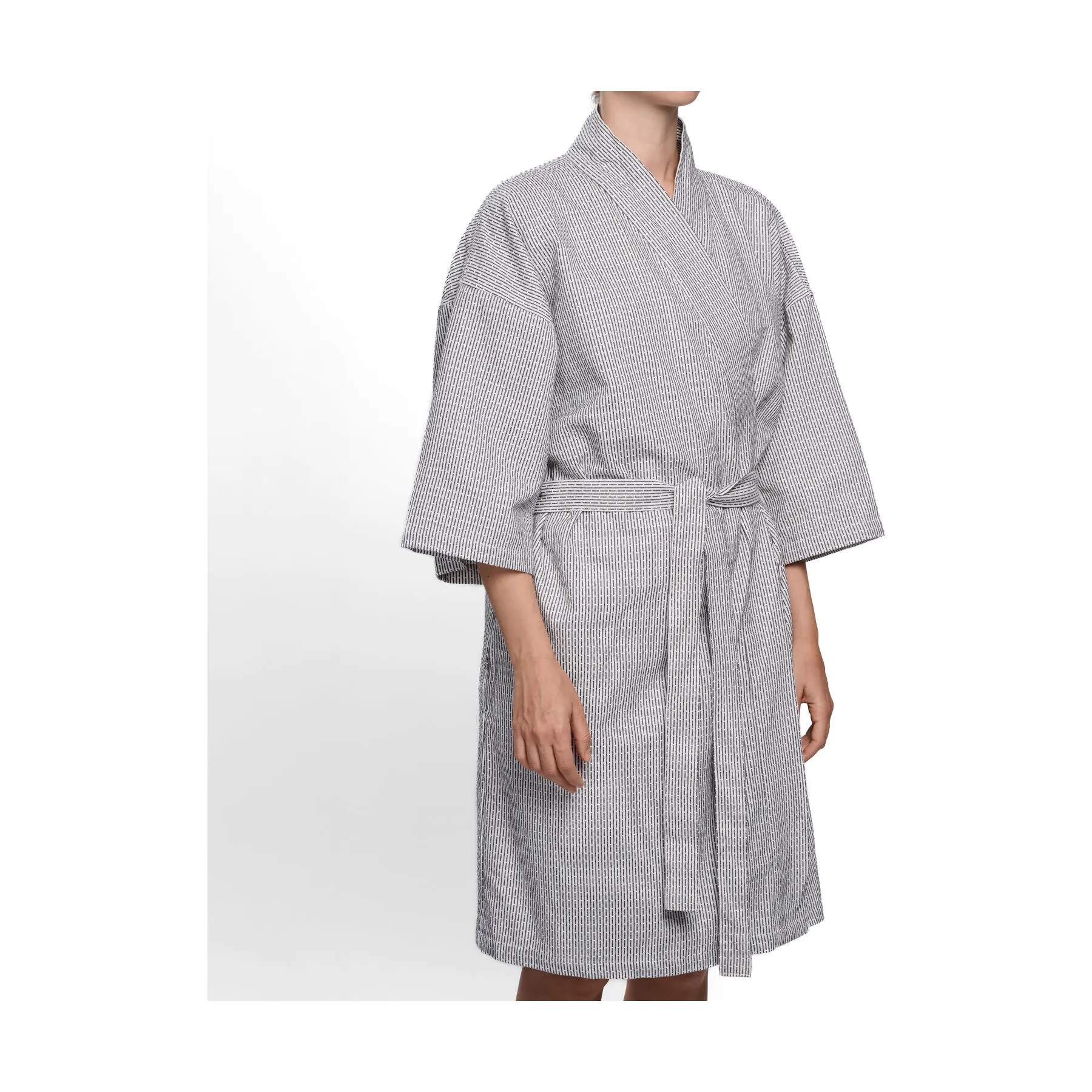 The Organic Company Morgenkåber Wellness Badekåbe i 180 Morning grey, M/L, 4