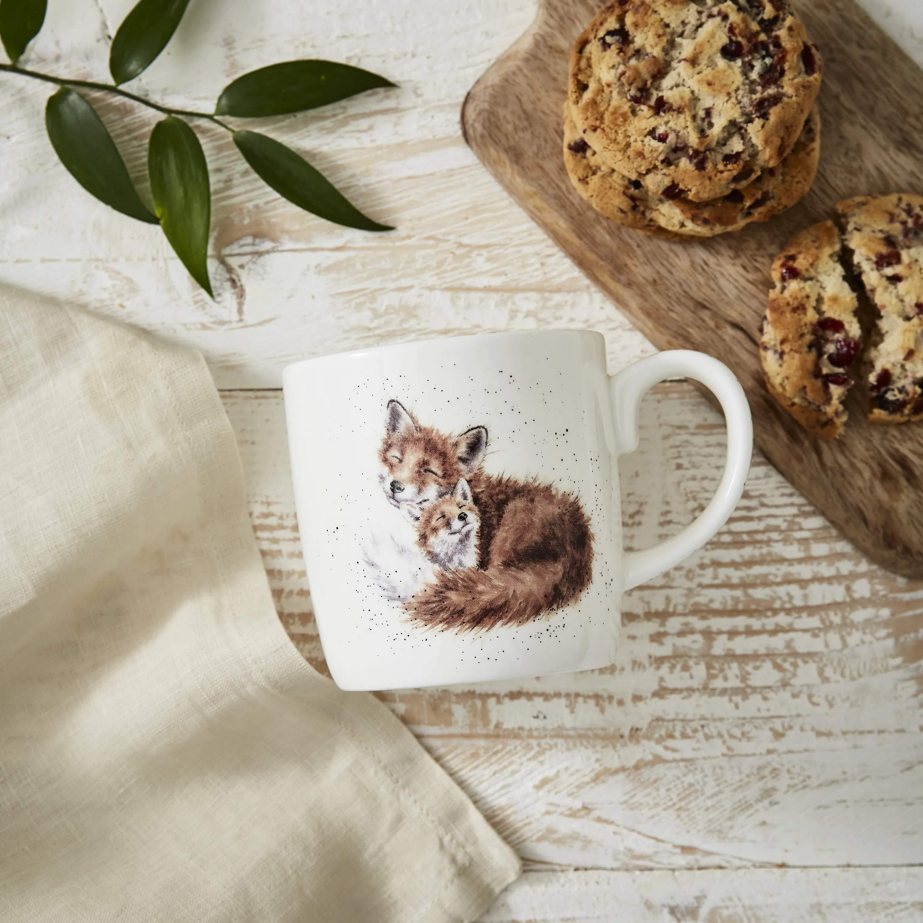 Royal Worcester Krus og kopper med hank Wrendale Krus - Mum i Ræv, 2