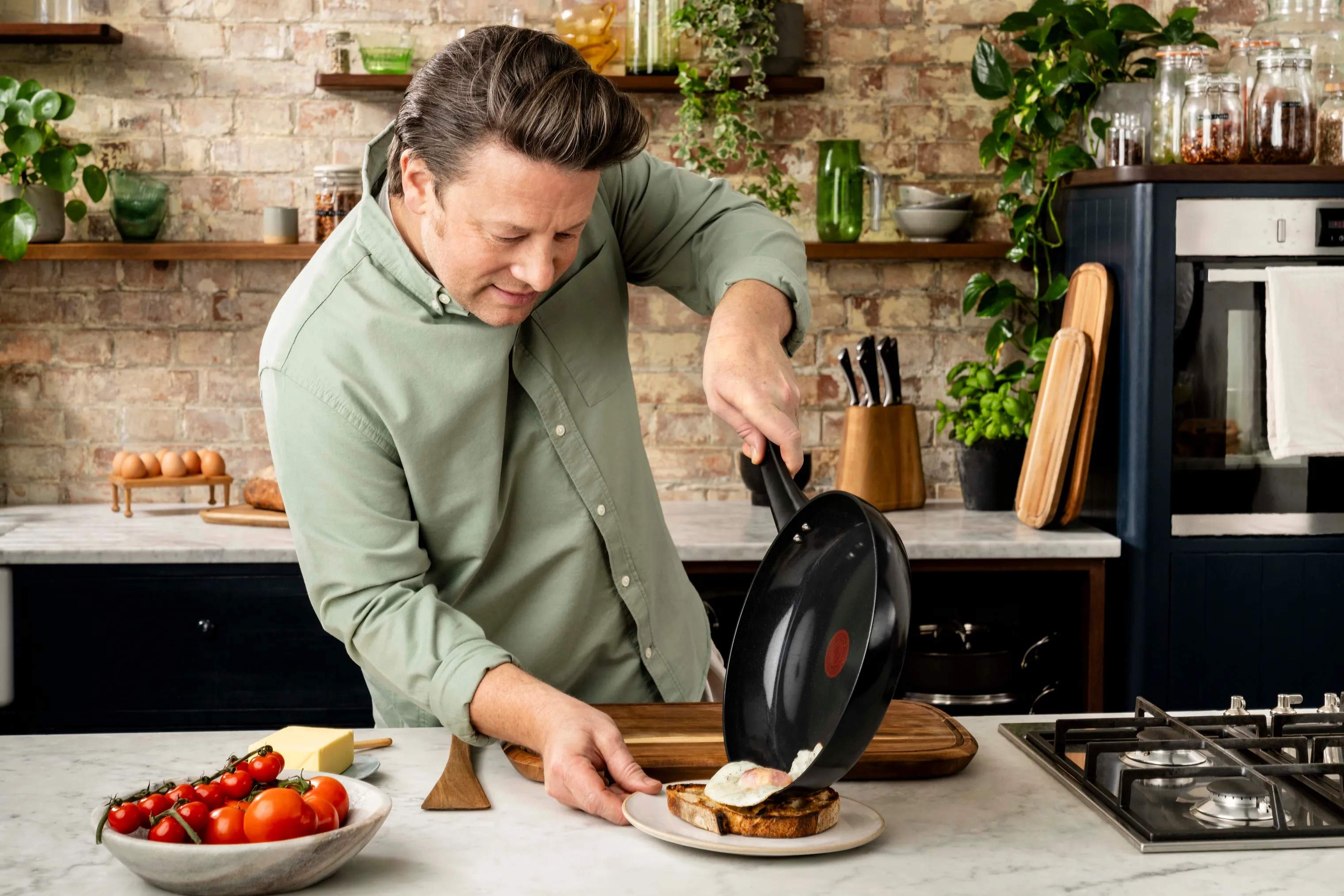 Jamie Oliver by Tefal Stegepander Everyday Kitchen Stegepande i 28 cm, 2