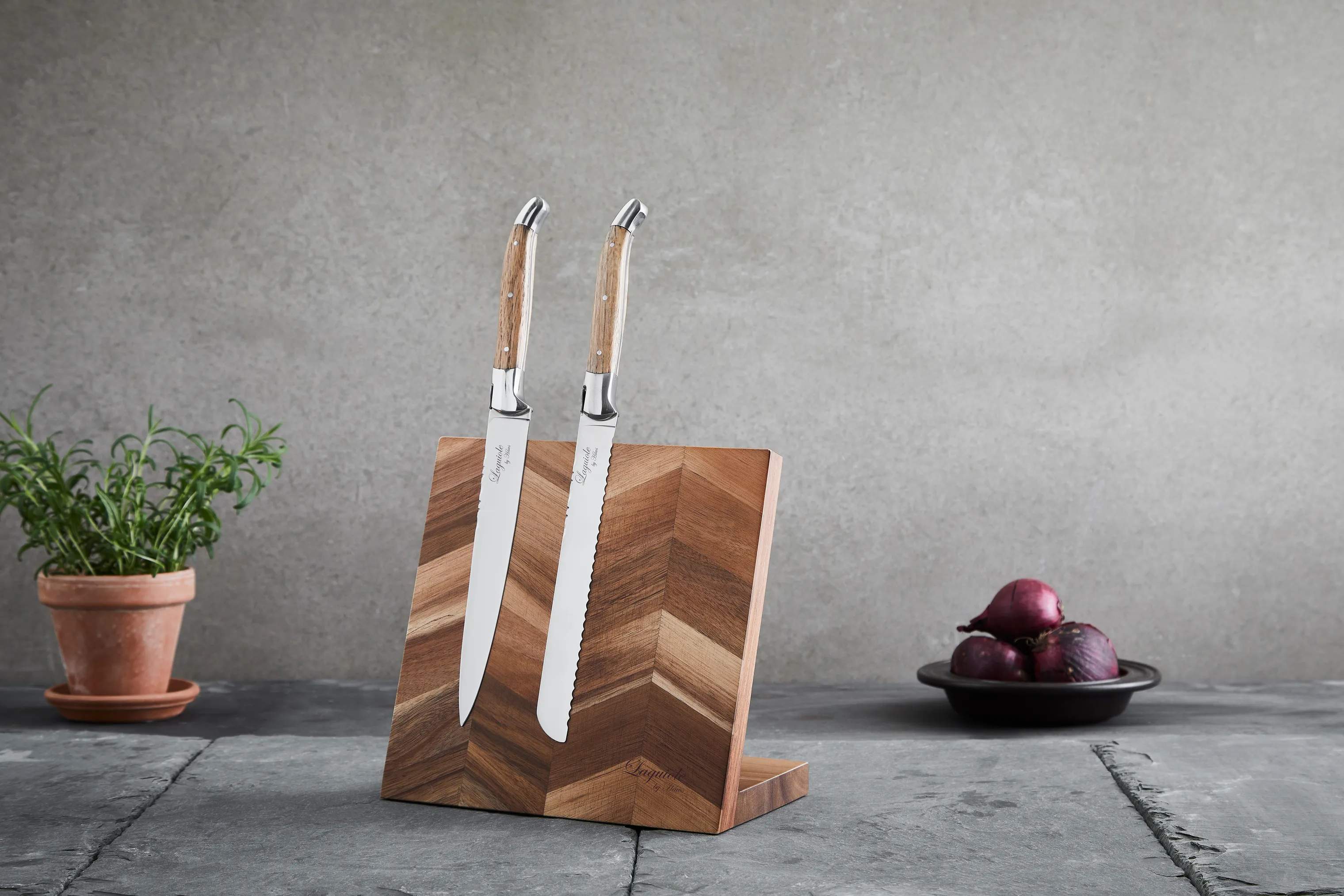 Laguiole By Hâws
 Knivblokke Magnetisk Knivblok i Træ, 2