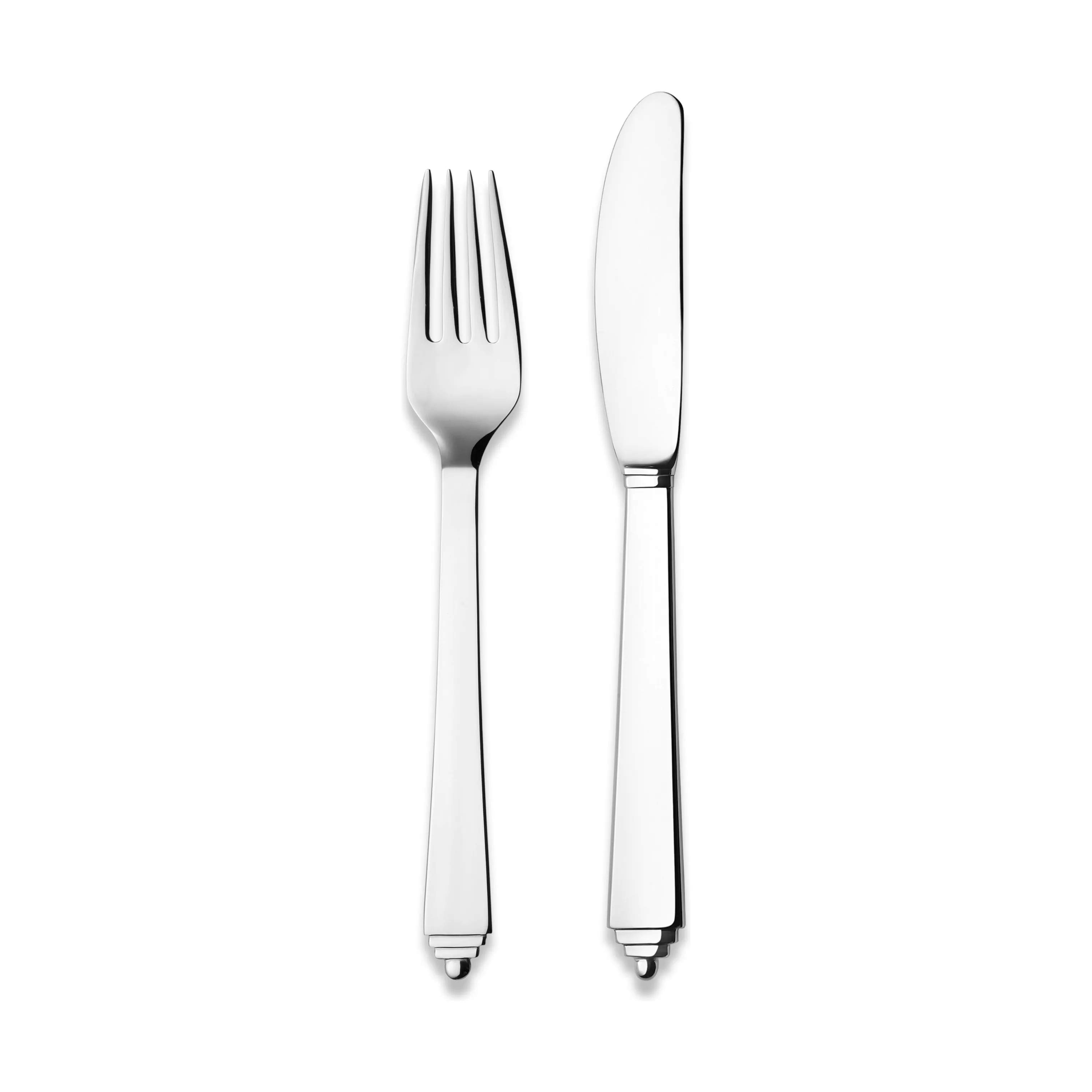 Georg Jensen Bestiksæt Pyramide Bestiksæt Forret/Dessert - 8 dele i Mat/Stål, 8 stk., 1