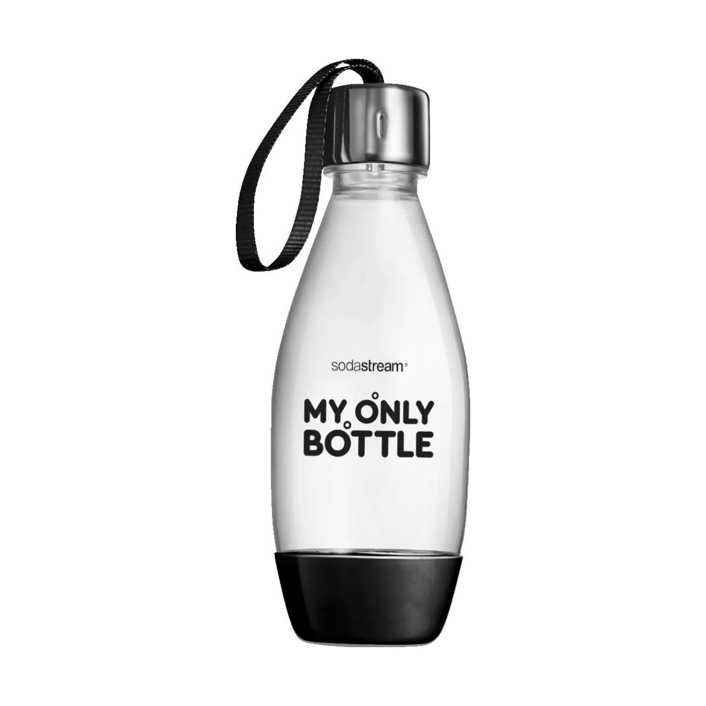 My Only Bottle Flaske m. bærestrop, sort, large