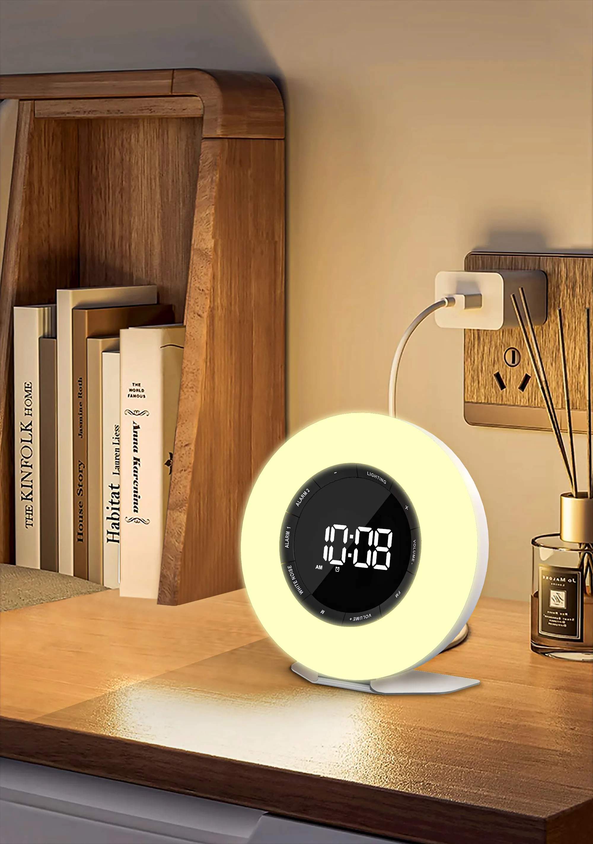 Denver Vækkeure Clockradio CRL-342 i Hvid/sort, 2