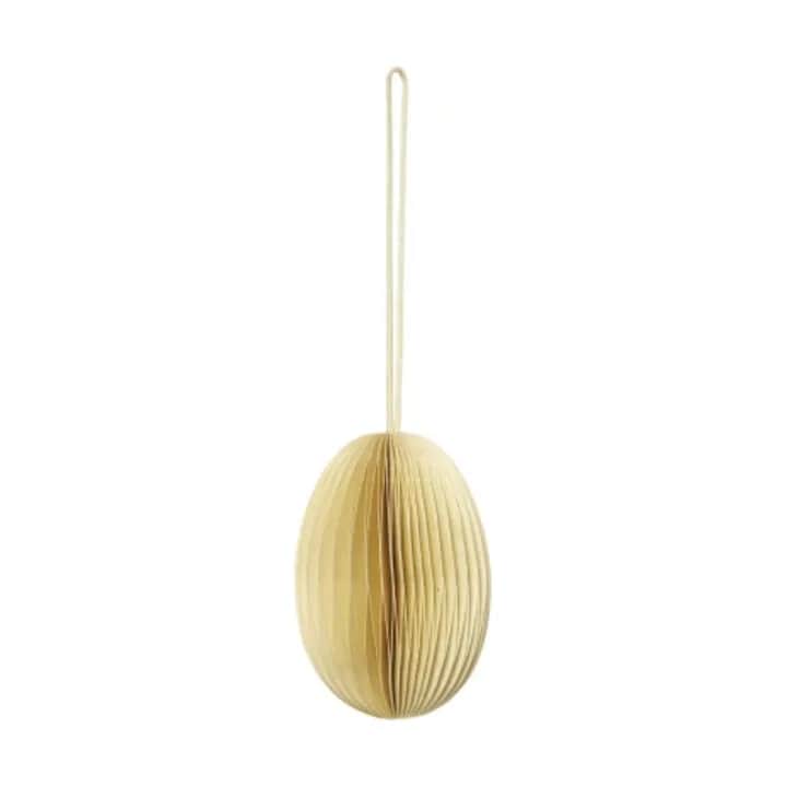 Broste Copenhagen Påskeæg og ophæng Megan Papir Ornament i Gul, 1