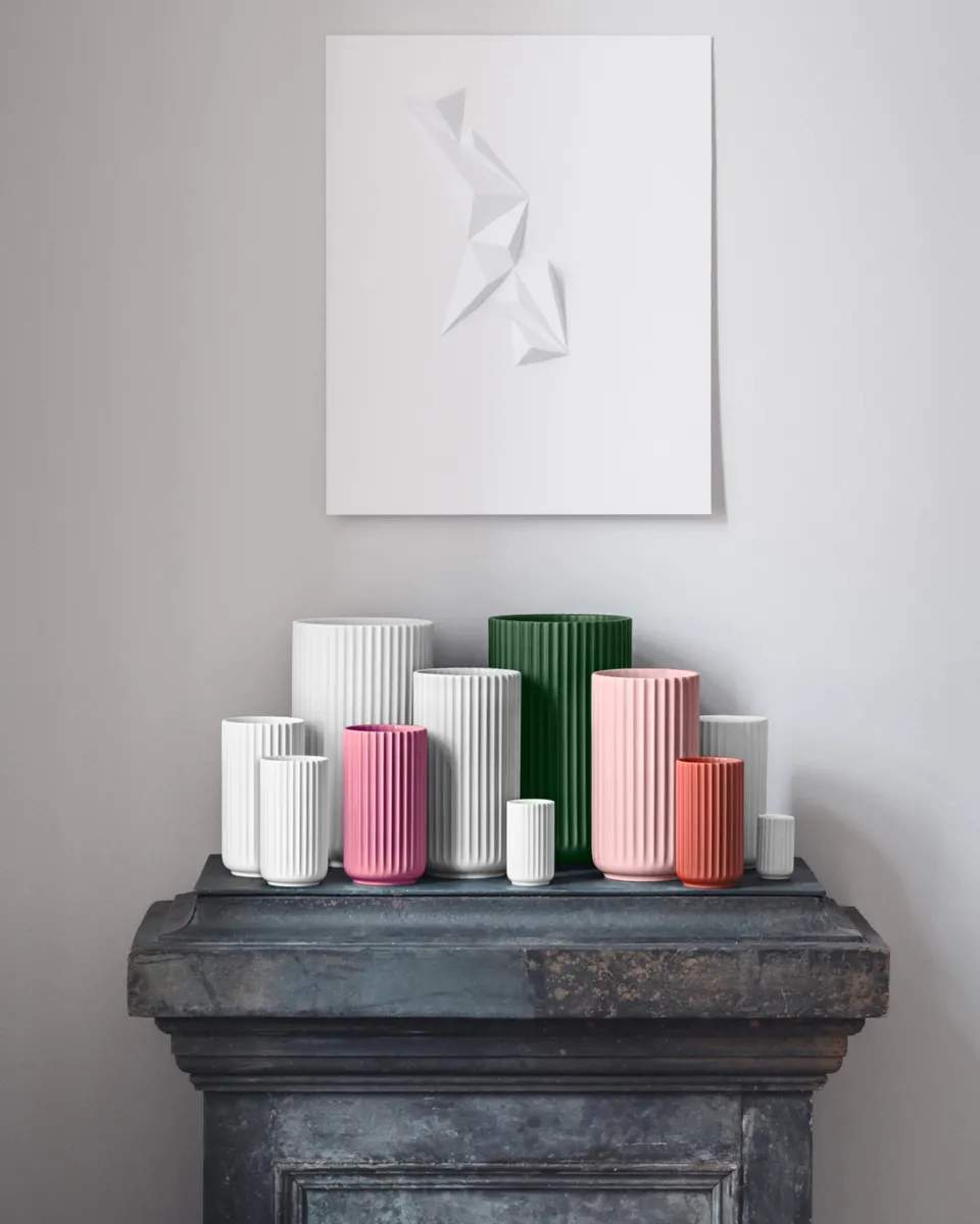 Lyngby Porcelæn Vaser Vase i Lilla, 205 cm, 3