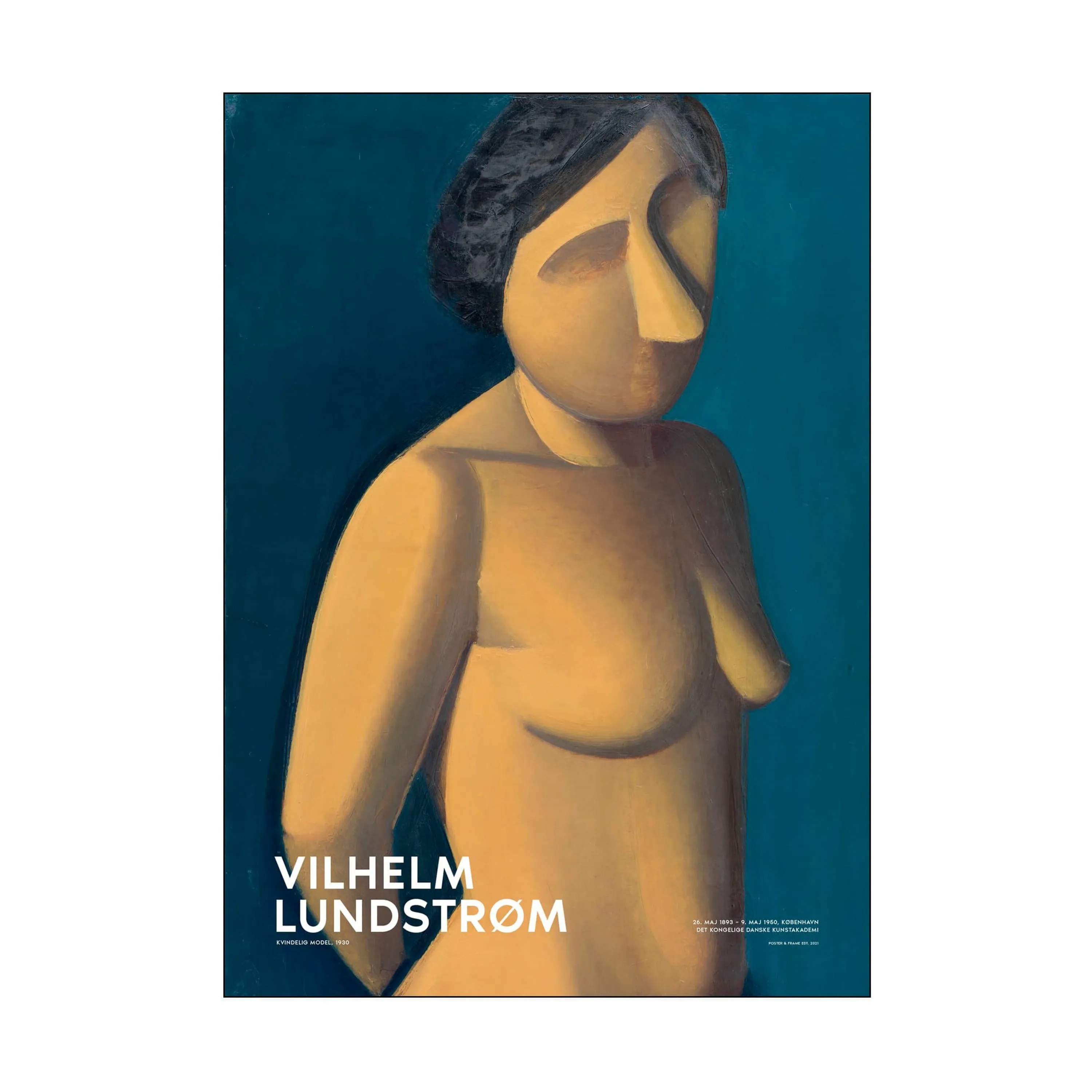 Vilhelm Lundstrøm plakater Plakat - Kvindelig model