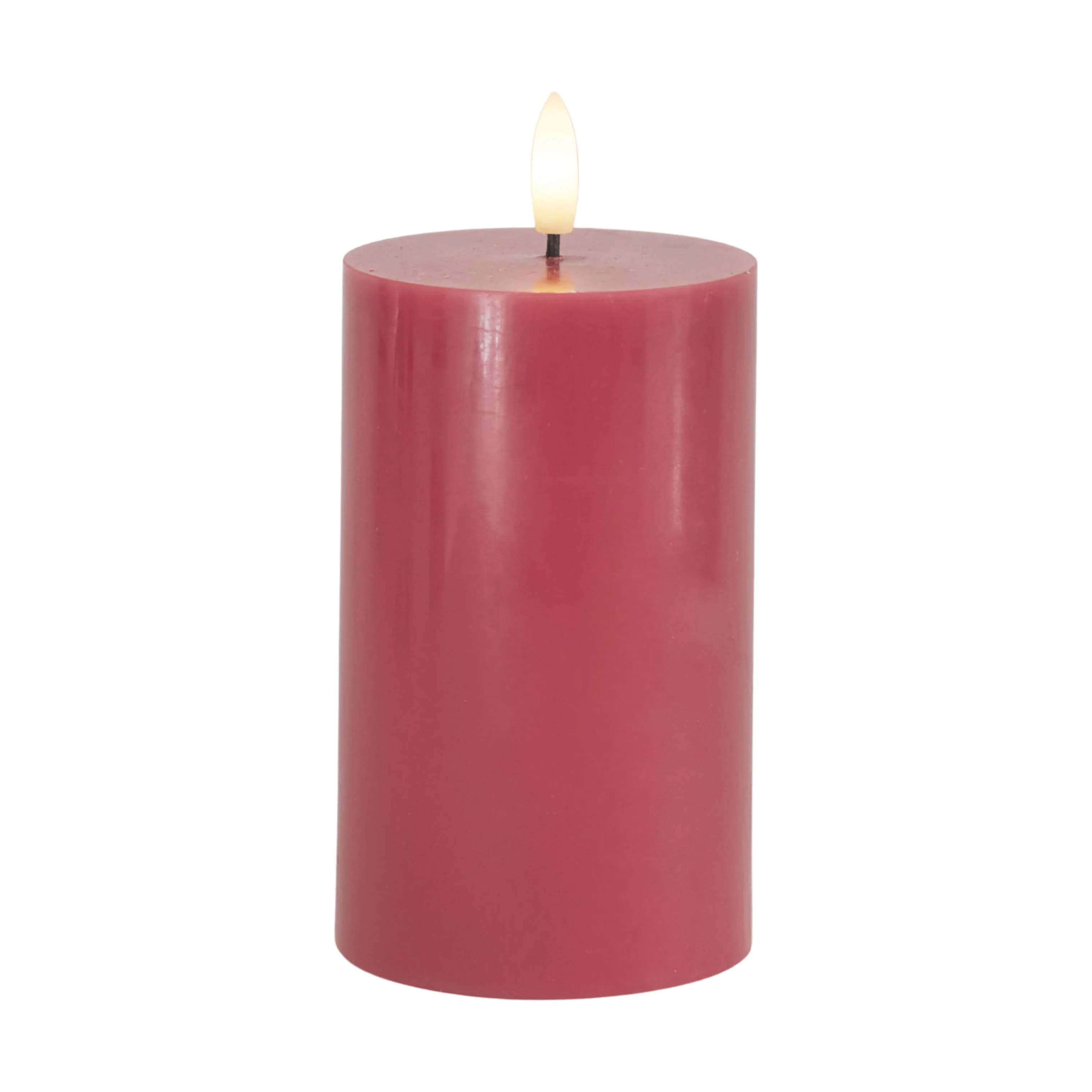 Sirius LED-lys Sille LED Bloklys i Rose Plum, H12,5 x Ø7,5 cm, 1