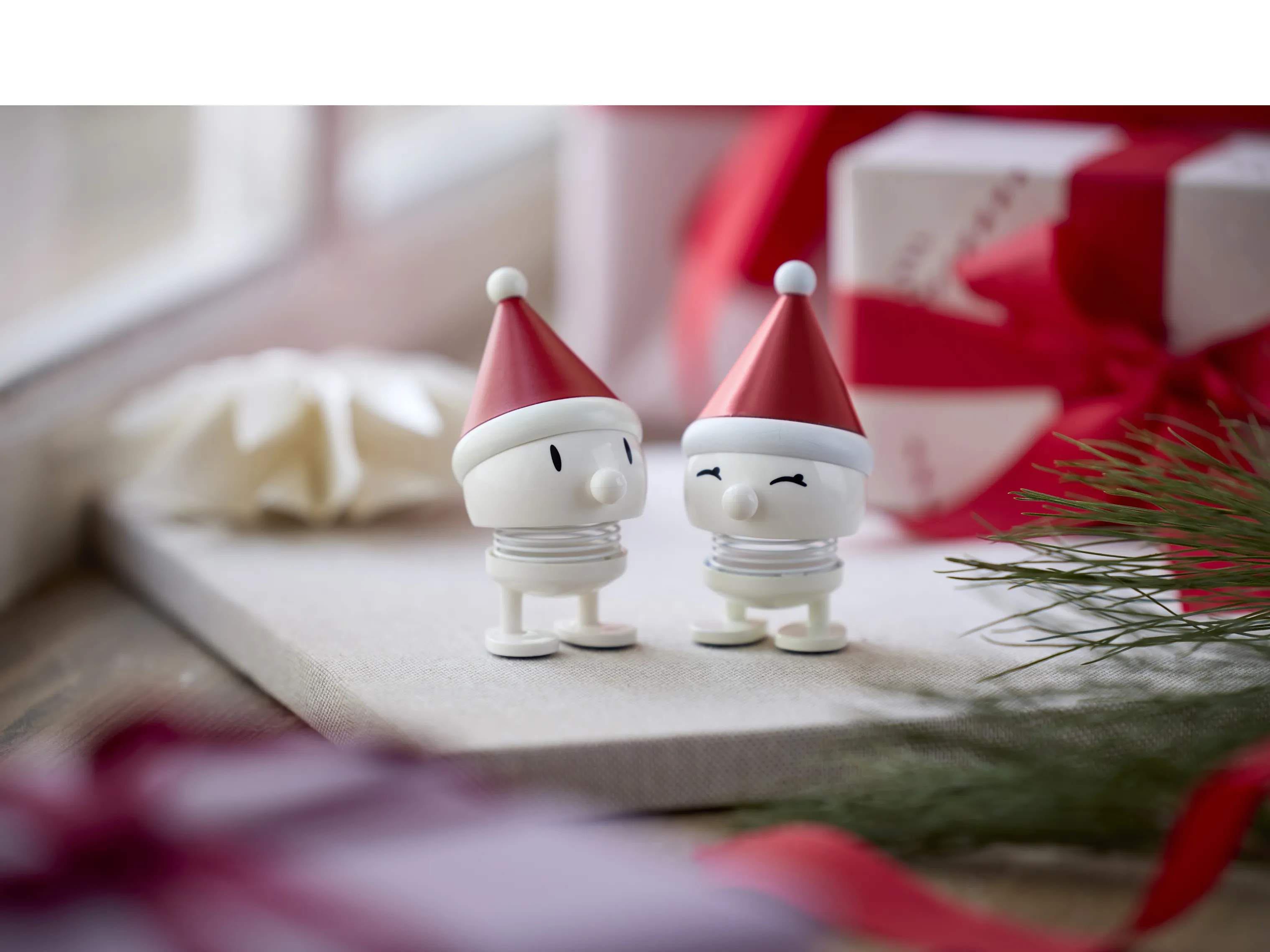 Hoptimist Julefigurer Bimble og Bumble Nissehuer - 2 stk. i Hvid, 2