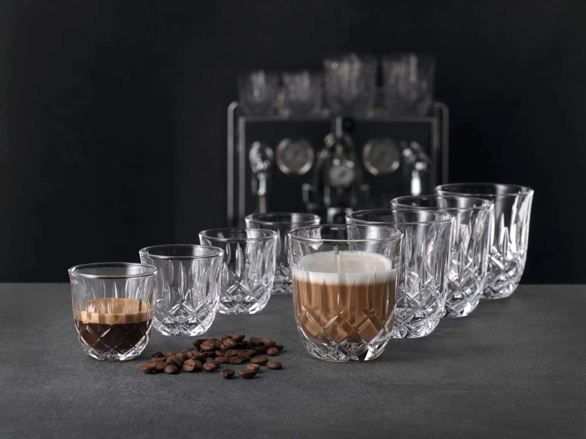 Nachtmann Termoglas Noblesse Baristasæt - 8 dele i klar, 2