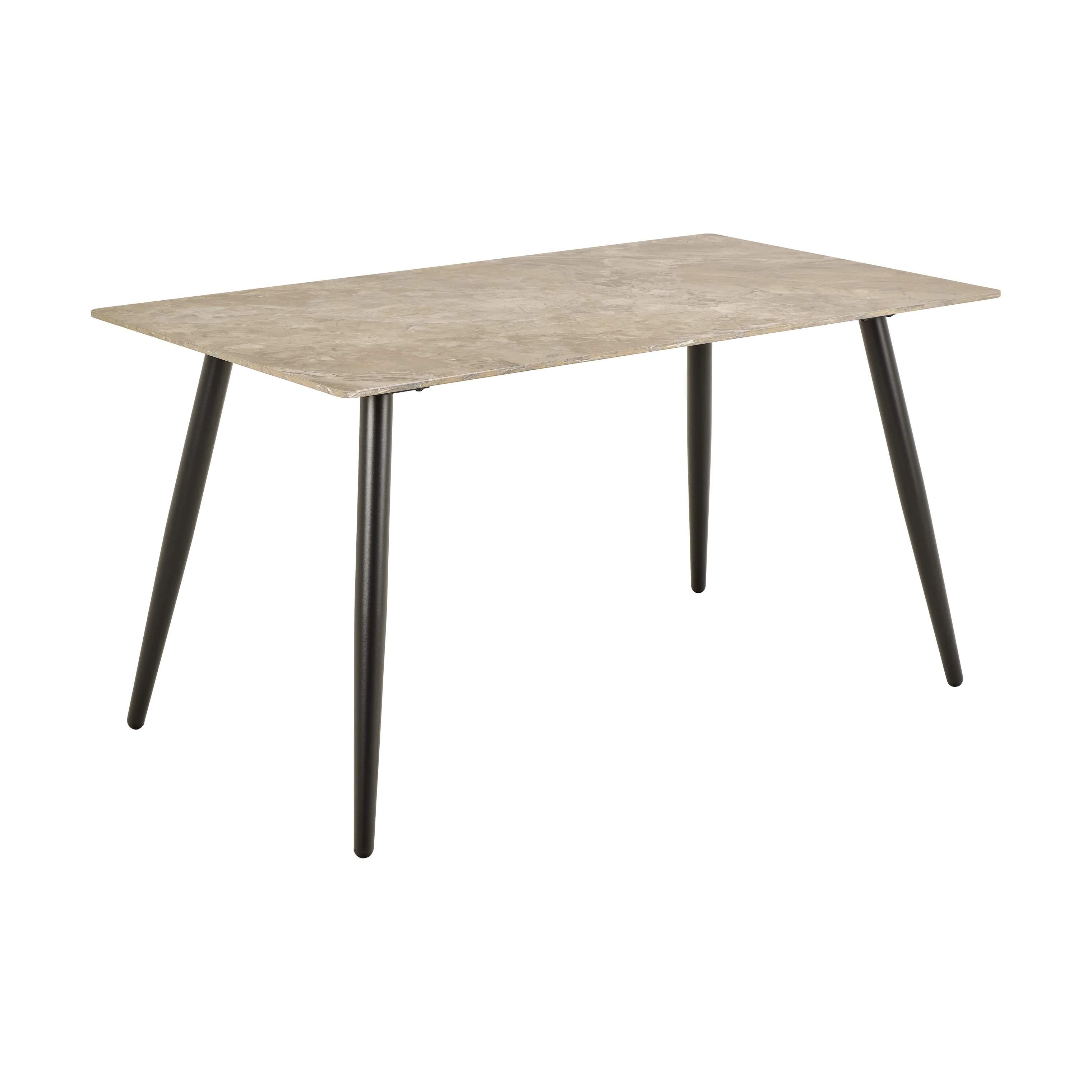 CASA Living Spiseborde Wicklow Spisebord i Brun Aberta/mat sort, 4