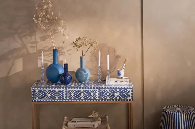 PIP Studio Vaser Blue Bird Vase i Mørkeblå, 2