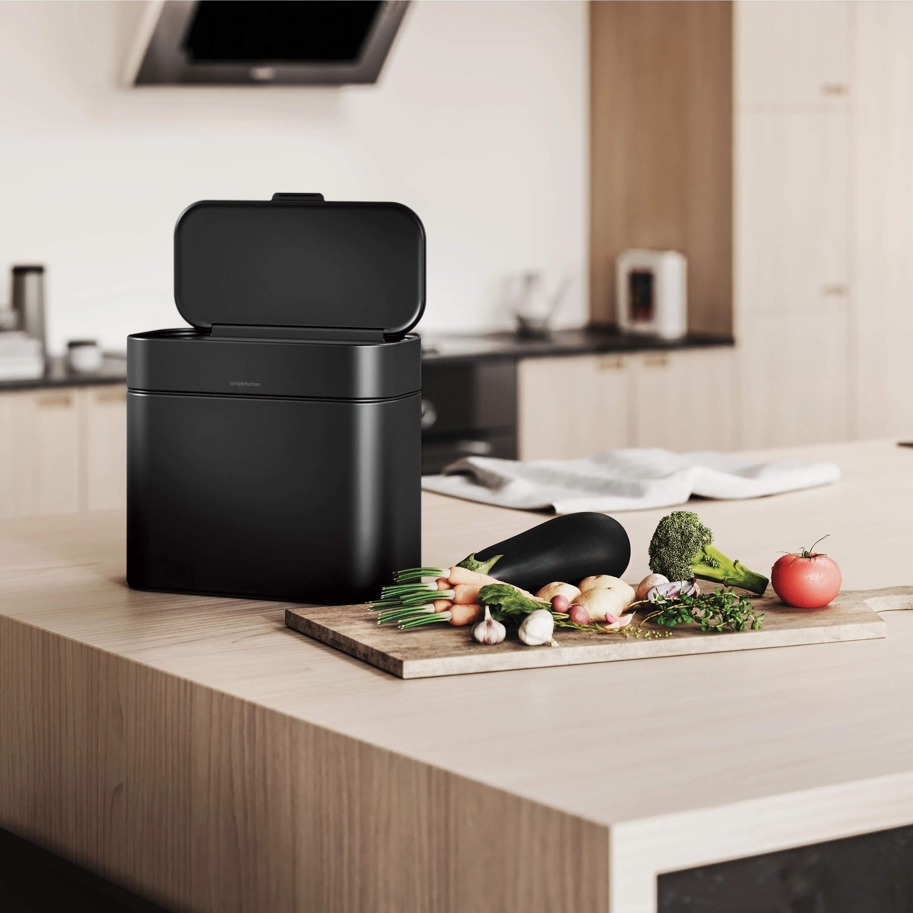 Simplehuman Spande uden pedal Kompostspand i Sort, 2