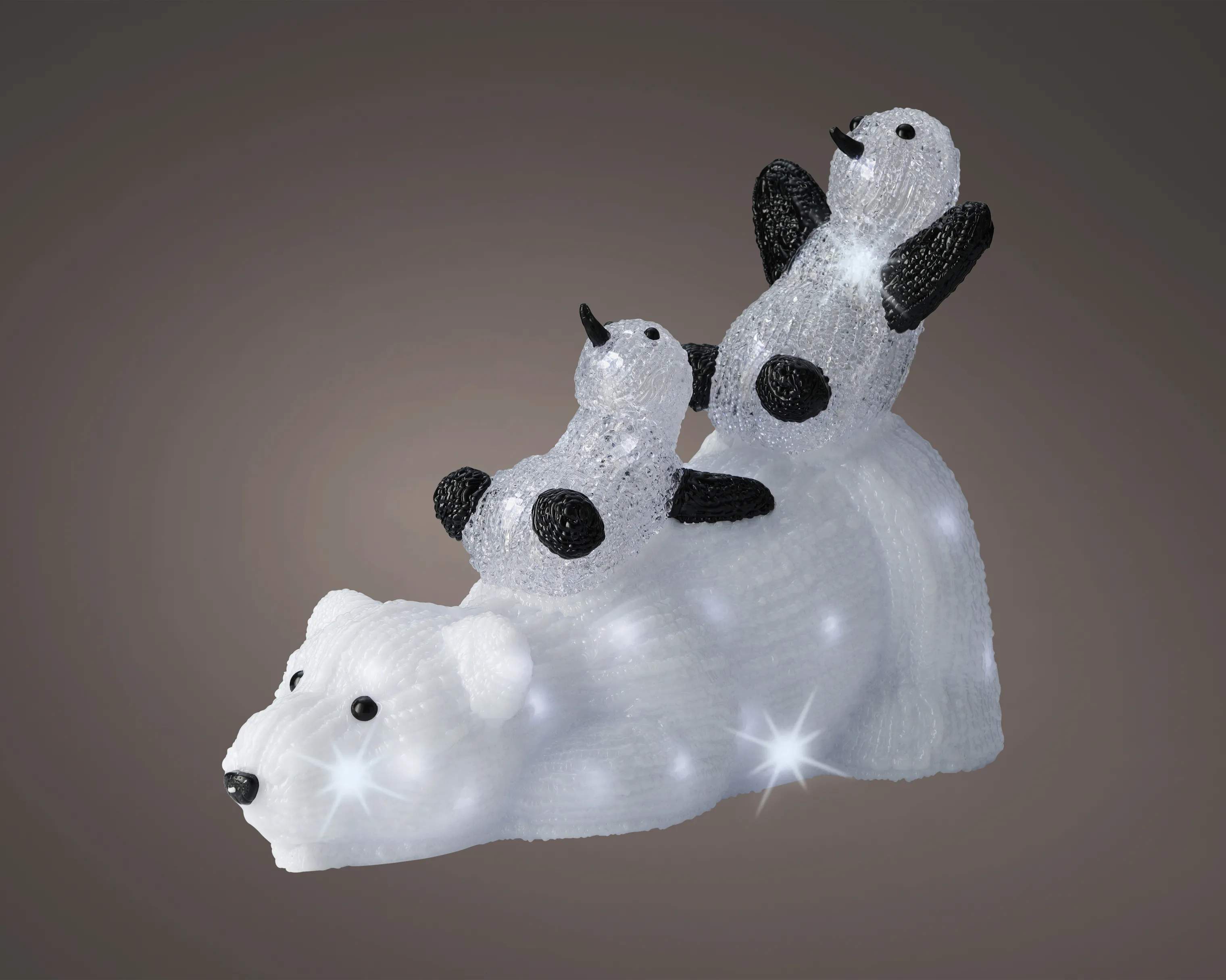 Casa Christmas Lysdekoration LED-figur - Isbjørn i 33 cm, 2