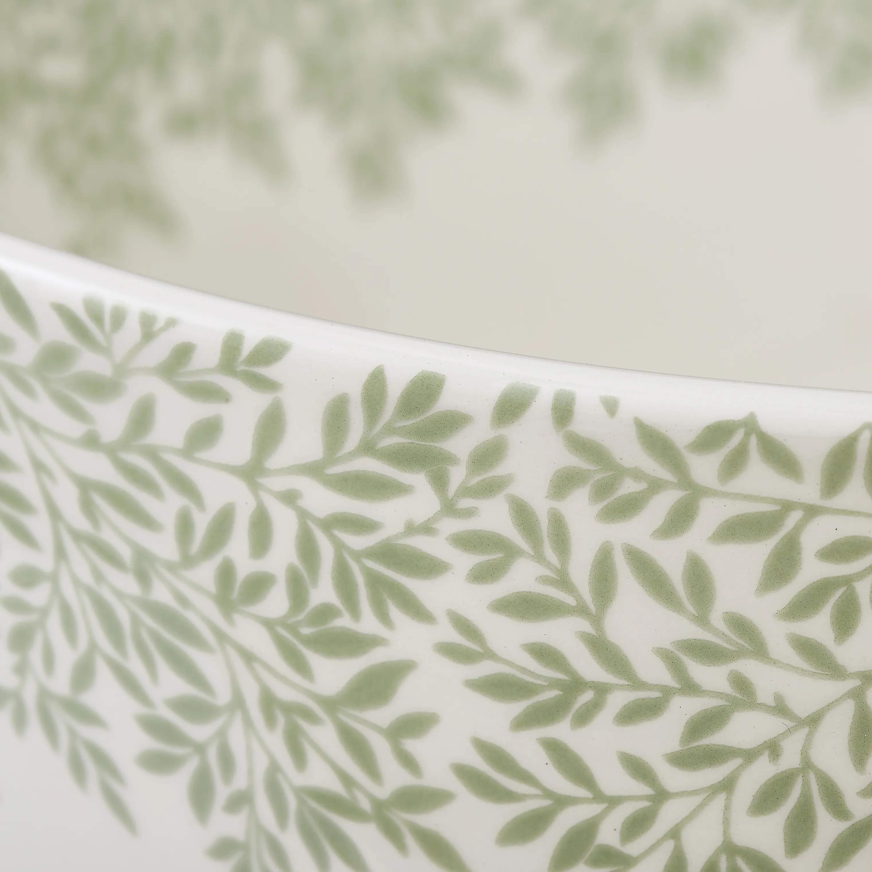 Spode Serveringsskåle Morris & Co Serveringsskål i Hvid/Grøn, 2