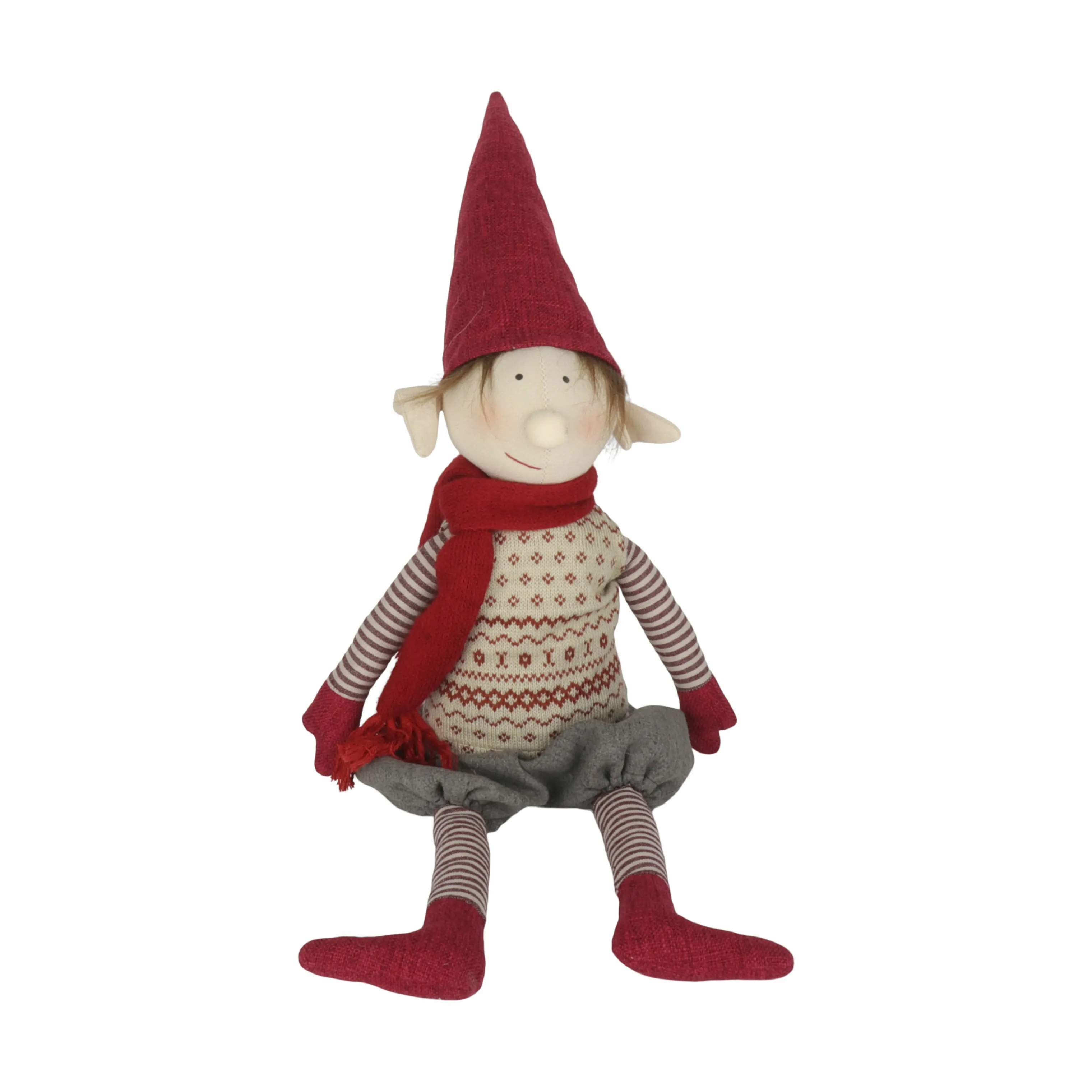 Nisse - Dreng, rød/beige, large