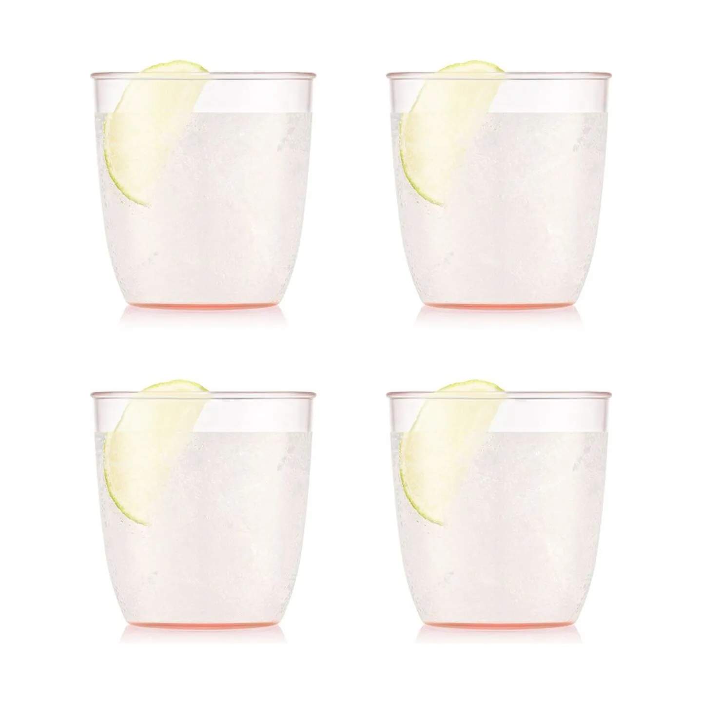 Bodum Vandglas Kvadrant Vandglas - 4 stk. i Peach, 20 cl, 3