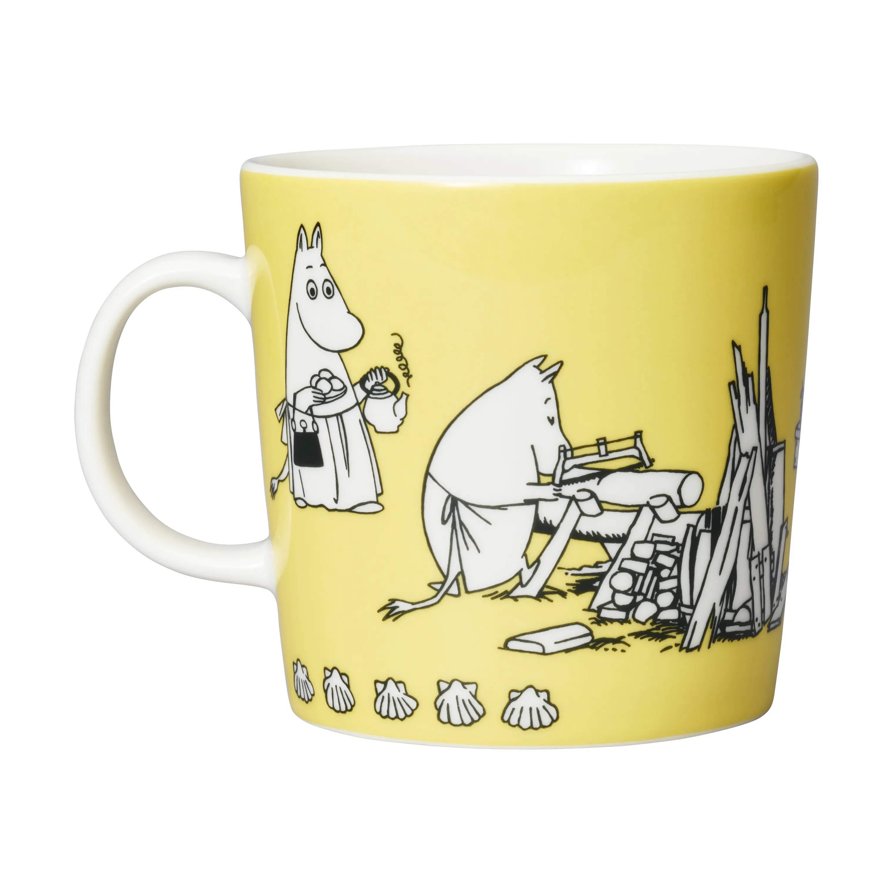 Moomin Arabia Krus og kopper med hank Moomin special Krus i Gul, 4
