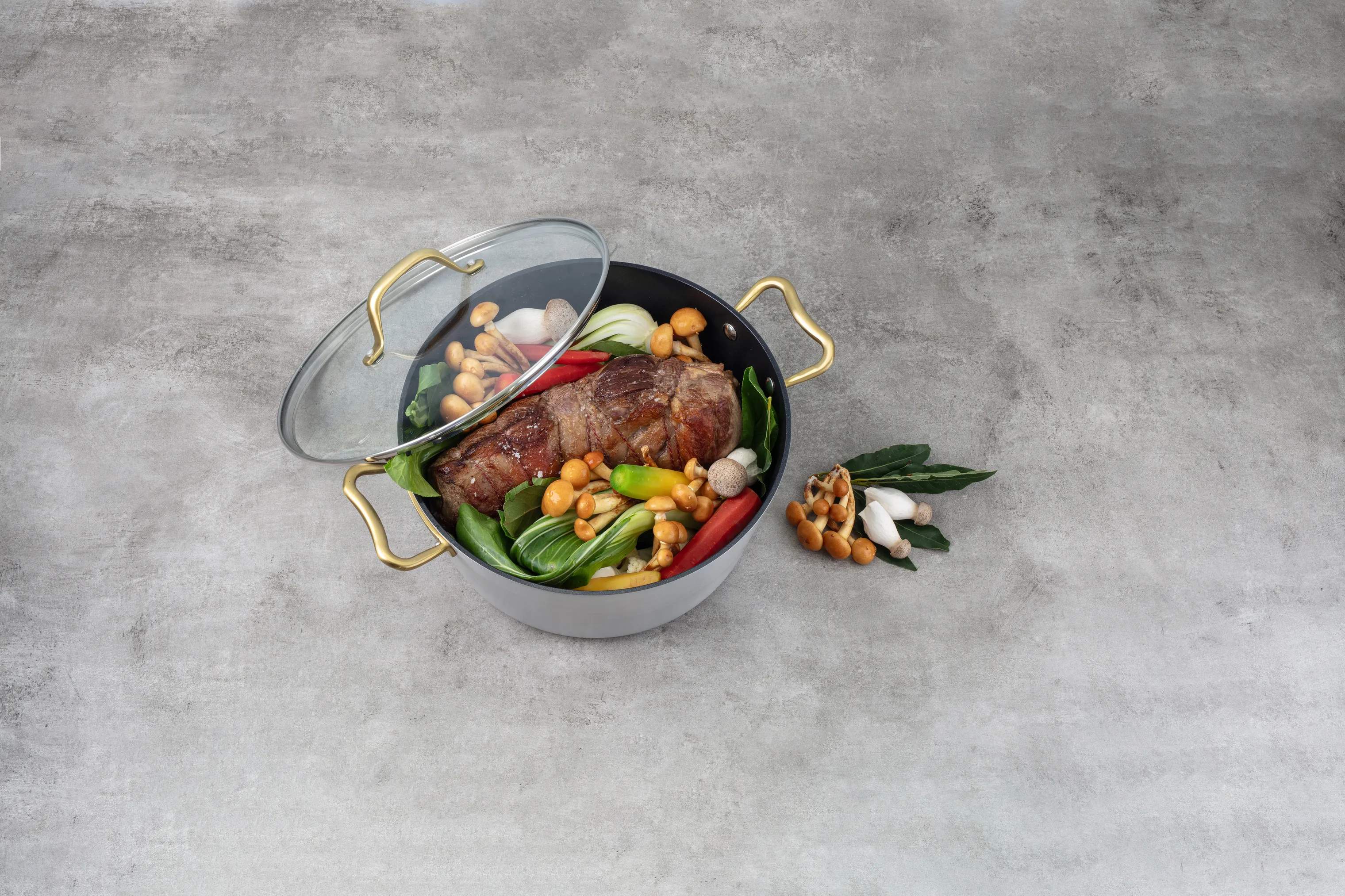 Cook & Baker Gryder Premium Gryde med låg i Grå, 3