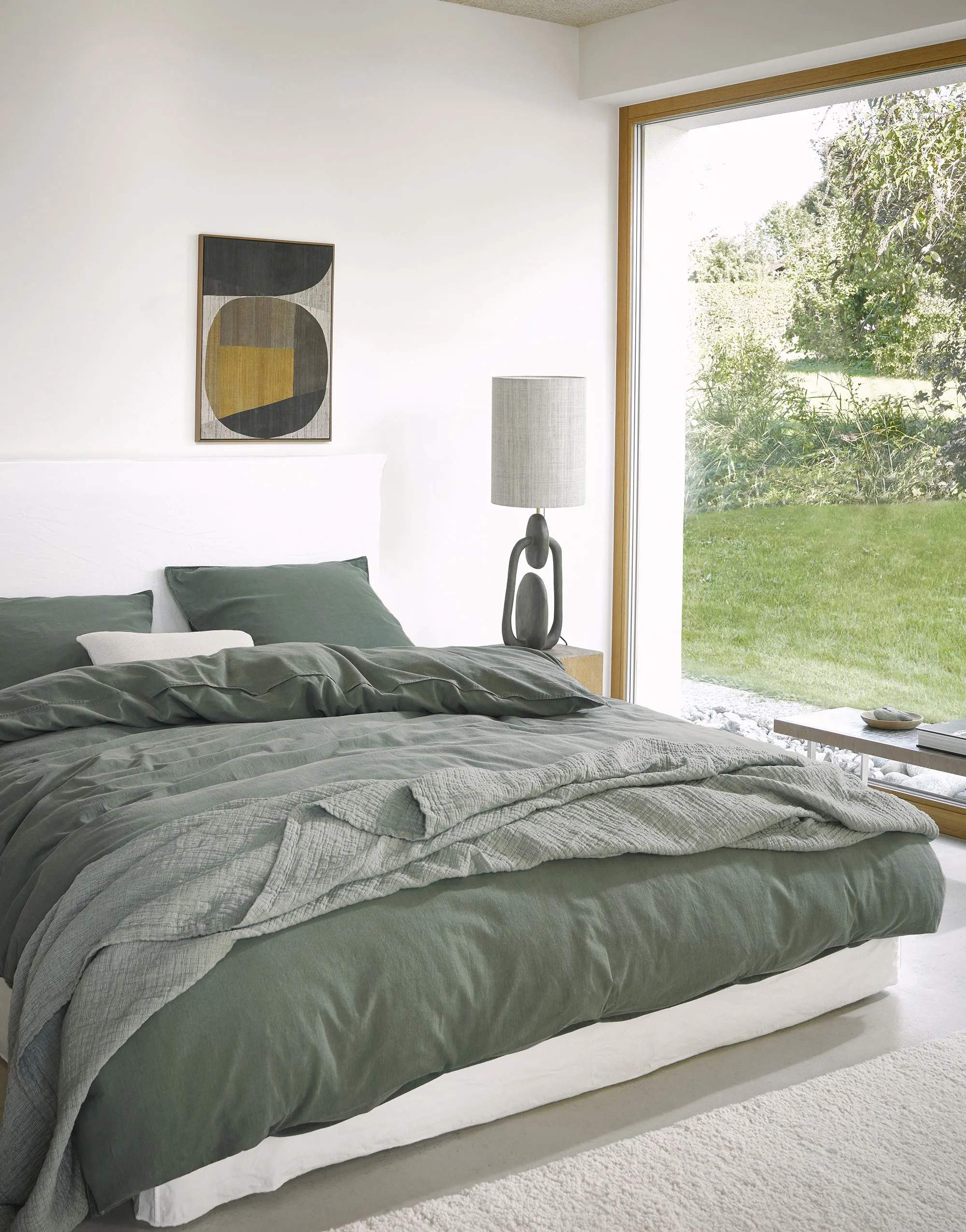 Marc O'Polo Sengetøj Senja Sengetøj i Green, B140 x L220 cm, 3