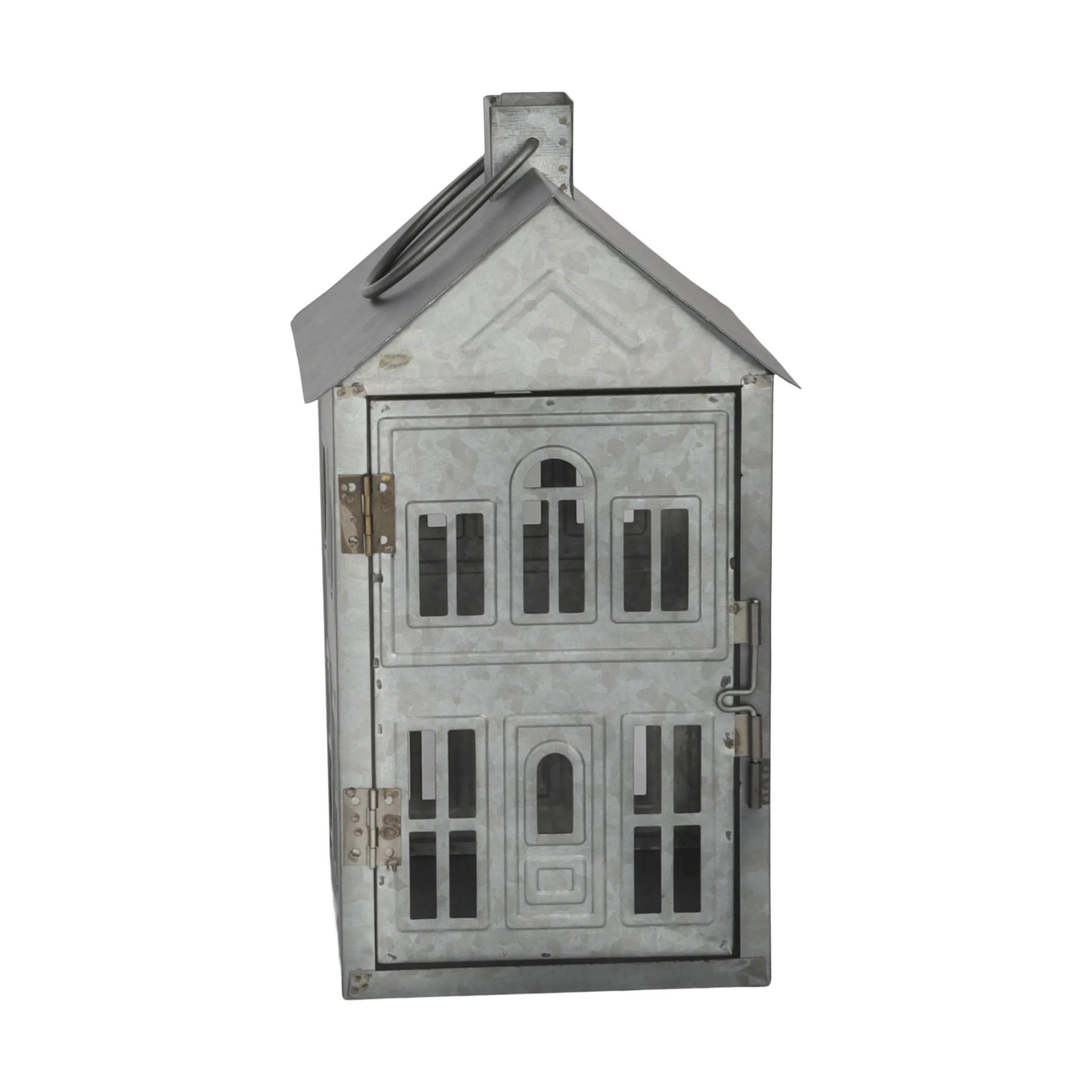 Casa Christmas Bloklysestage Lanterne i Zink, 26,8 cm, 1