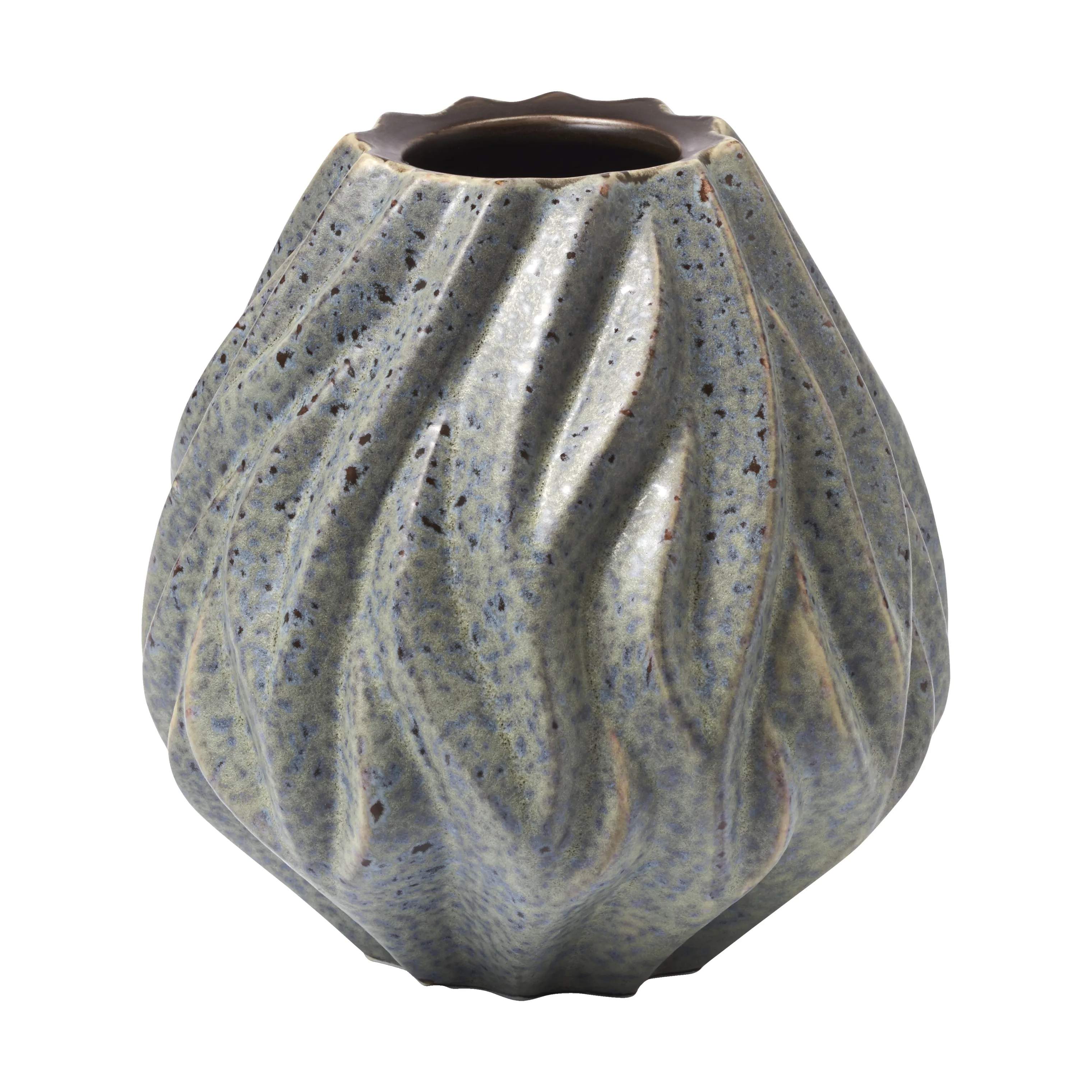 Flame Vase, gråblå, large