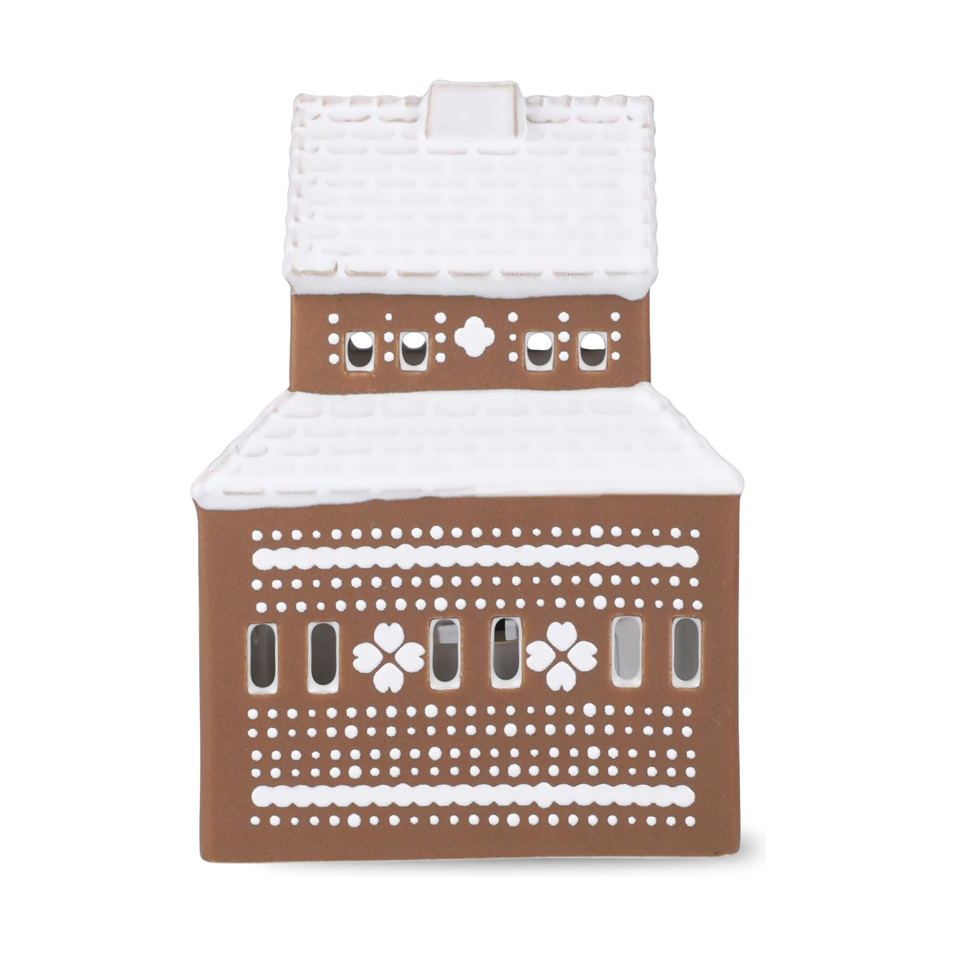 Kähler Fyrfadsstage Gingerbread Lyshus - Villa i Brun, 3
