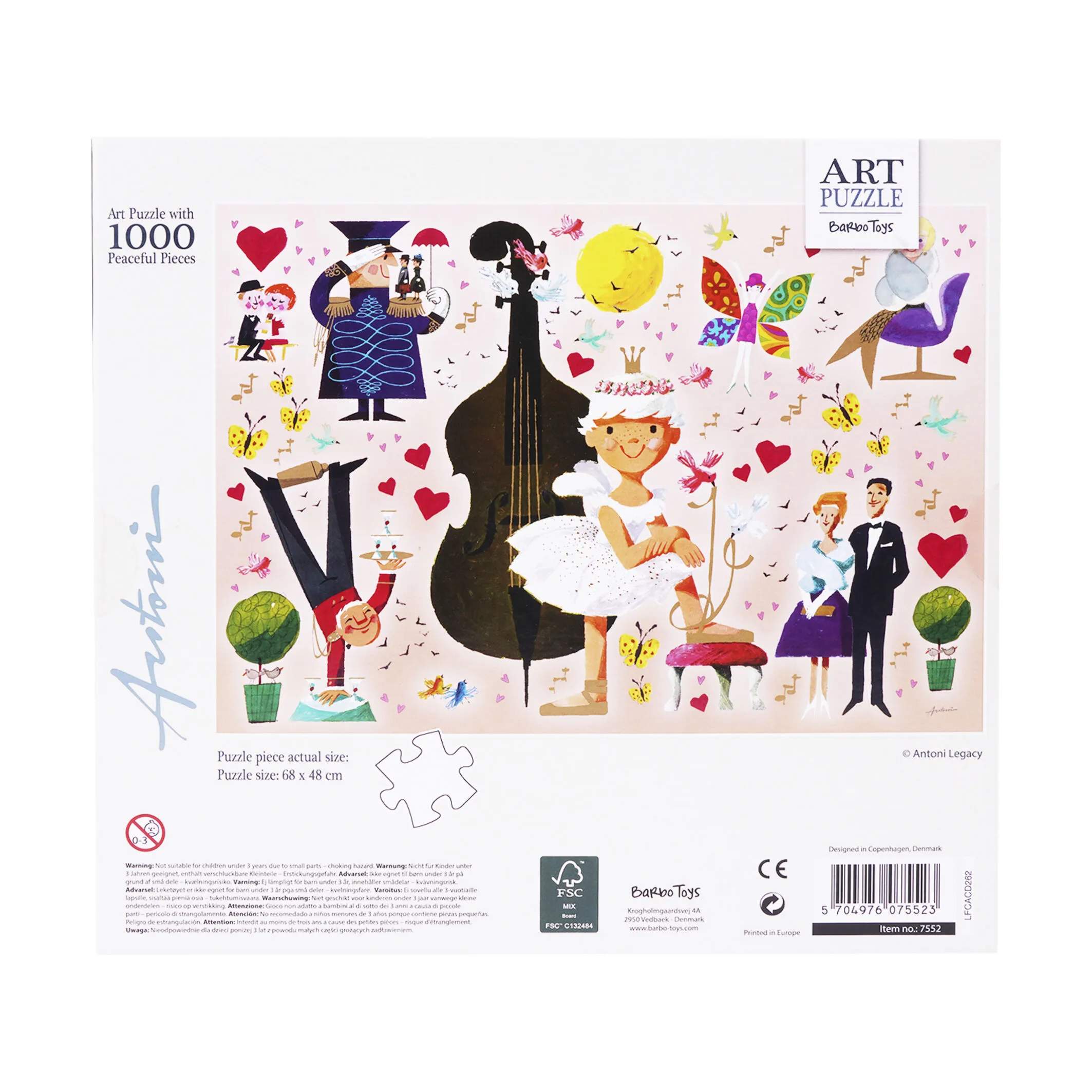 Barbo Toys Puslespil Ib Antoni Puslespil - Ballerina i Ballerina, 4