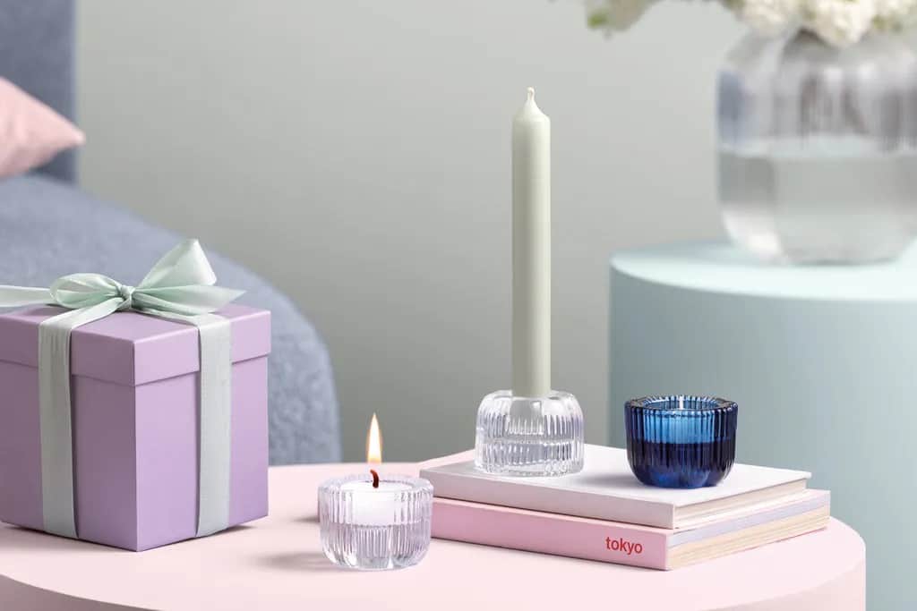 Villeroy & Boch Fyrfadsstage Fleur bleu Fleur Lysestage i Blå, 3
