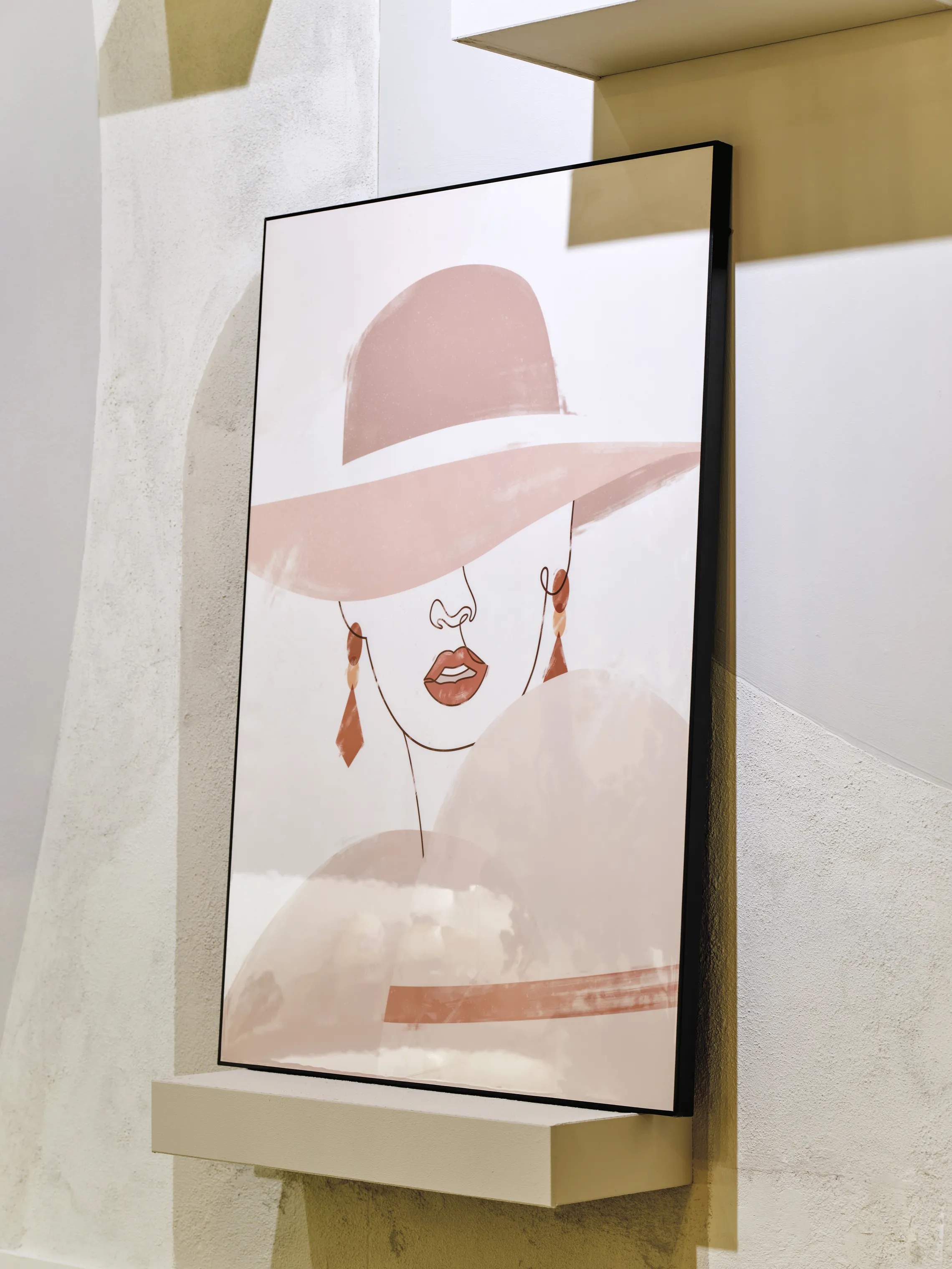 CASA Living Vægdekoration Billede - Dame i beige, 2
