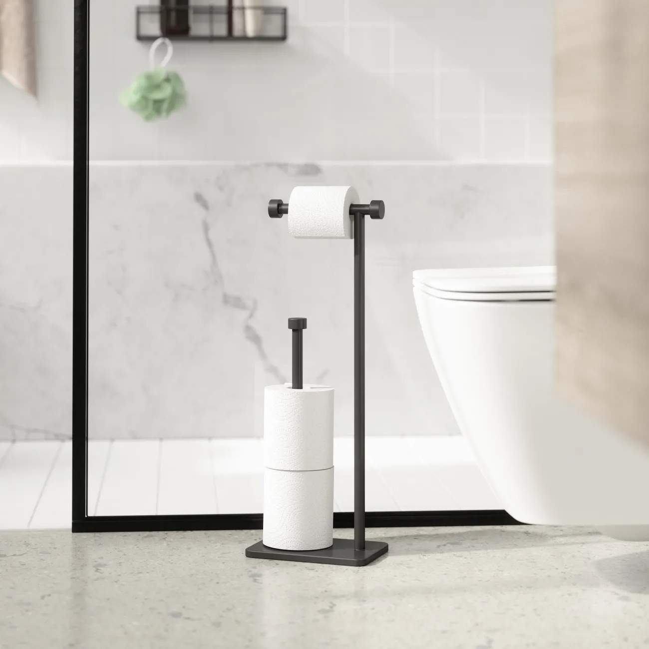 Umbra Tilbehør til bad Cappa Toiletrulleholder i Sort, 2