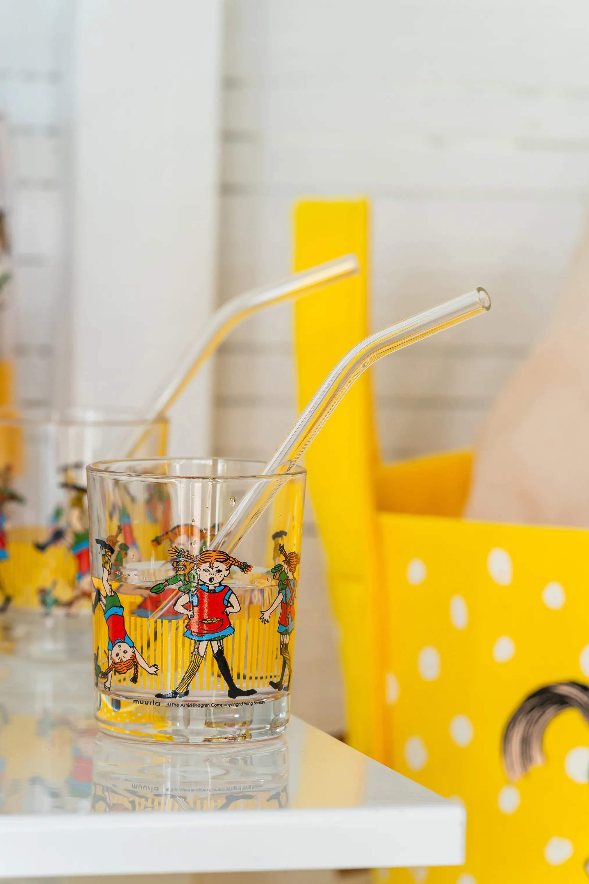 Muurla Vandglas Pippi Glas - Pippi Langstrømpe i Pippi Langstrømpe, 20 cl, 3