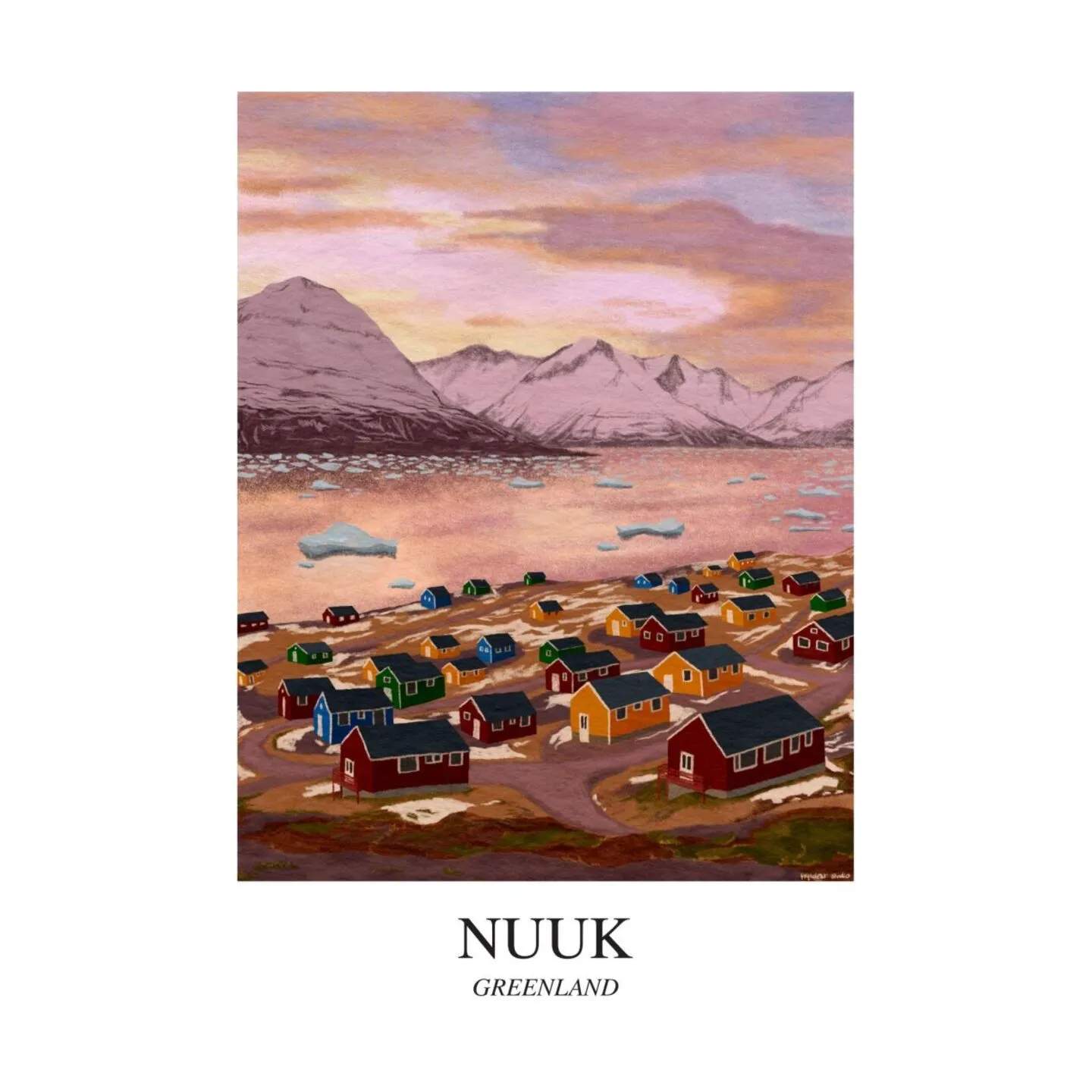 Poster&Frame Plakater Plakat - Nuuk i B50 x L70 cm, 1