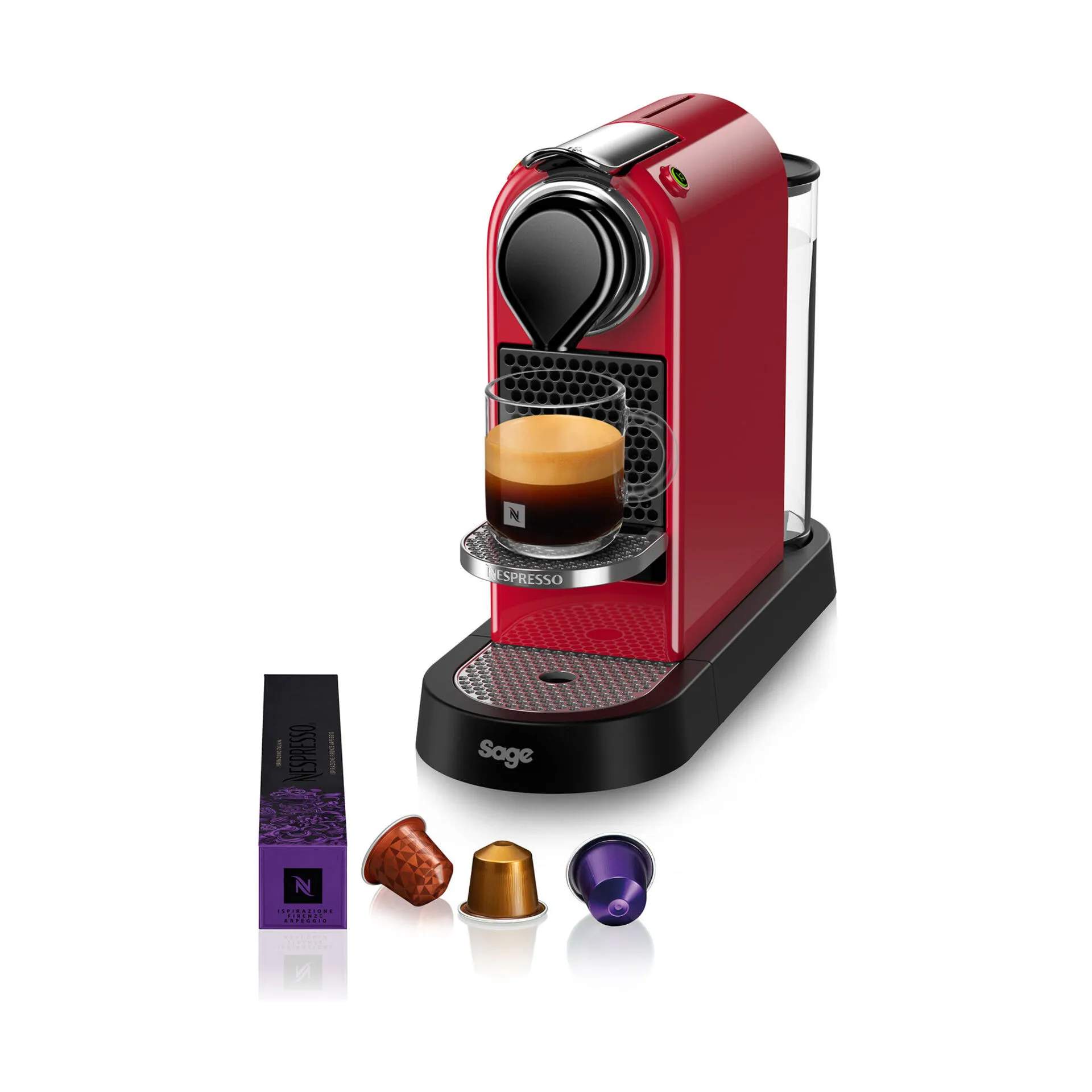 Sage Nespresso kapselmaskiner CitiZ 630 Kapsel Kaffemaskine i Red, 1