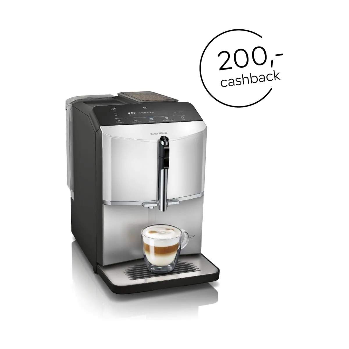 EQ300 Espressomaskine TF303E01, sølv, large