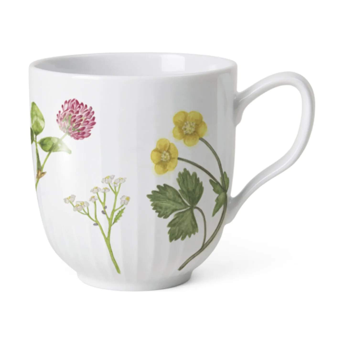 Kähler Krus og kopper med hank Hammershøi Sommer Krus i Engblomster, 4