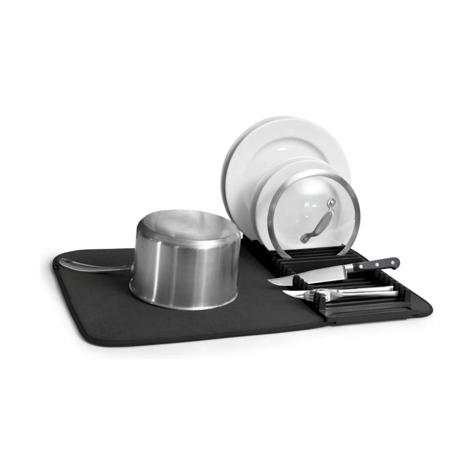 Umbra Opvaskestativer Udry Opvaskemåtte i Sort, B45,7 x L61,7 cm, 4