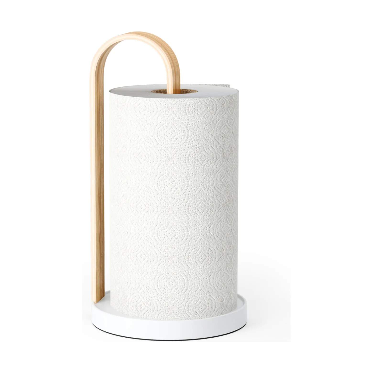 Umbra Køkkenrulleholdere Bellwood Køkkenrulleholder i Hvid/natur, 3