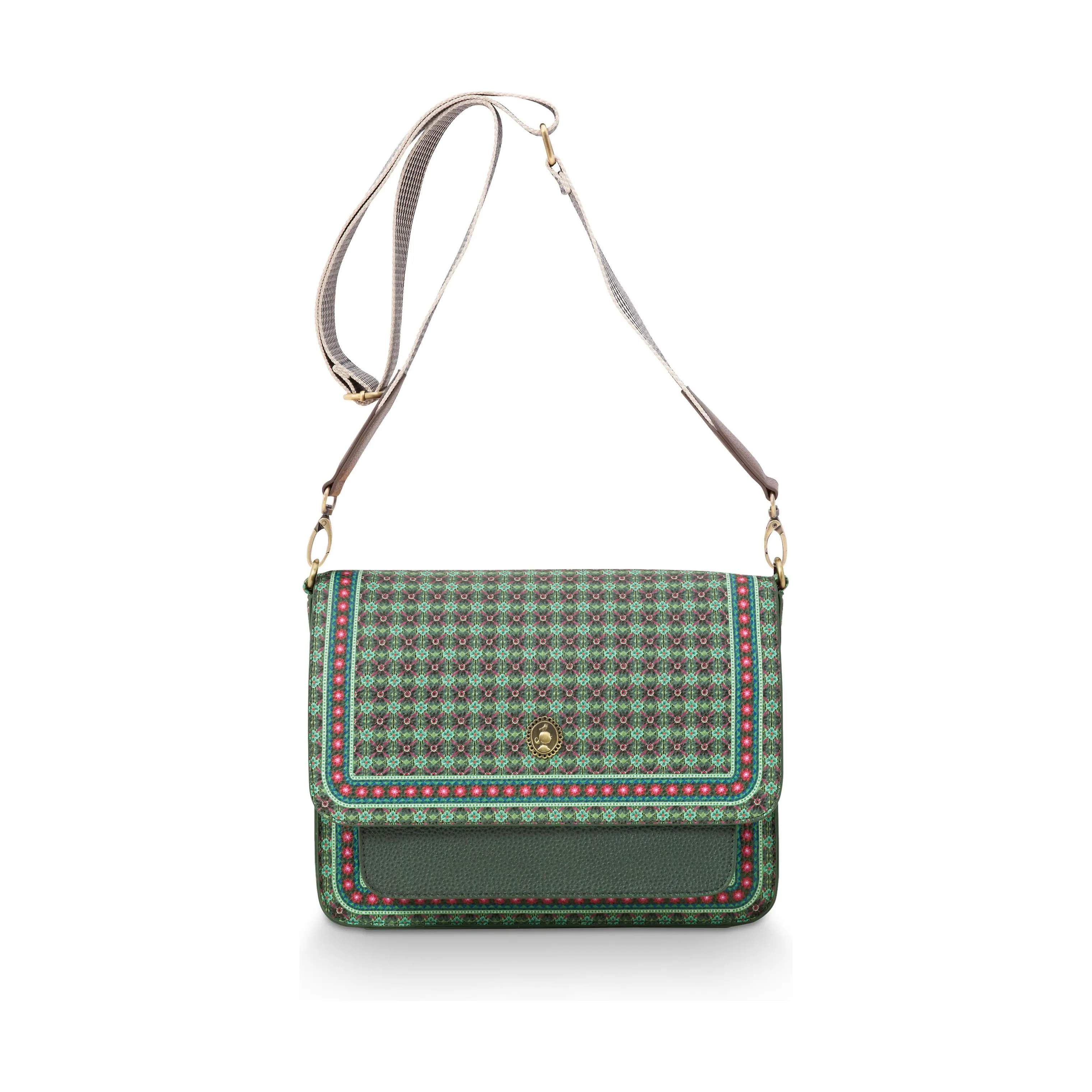 Cross Body Bag, clover green, large